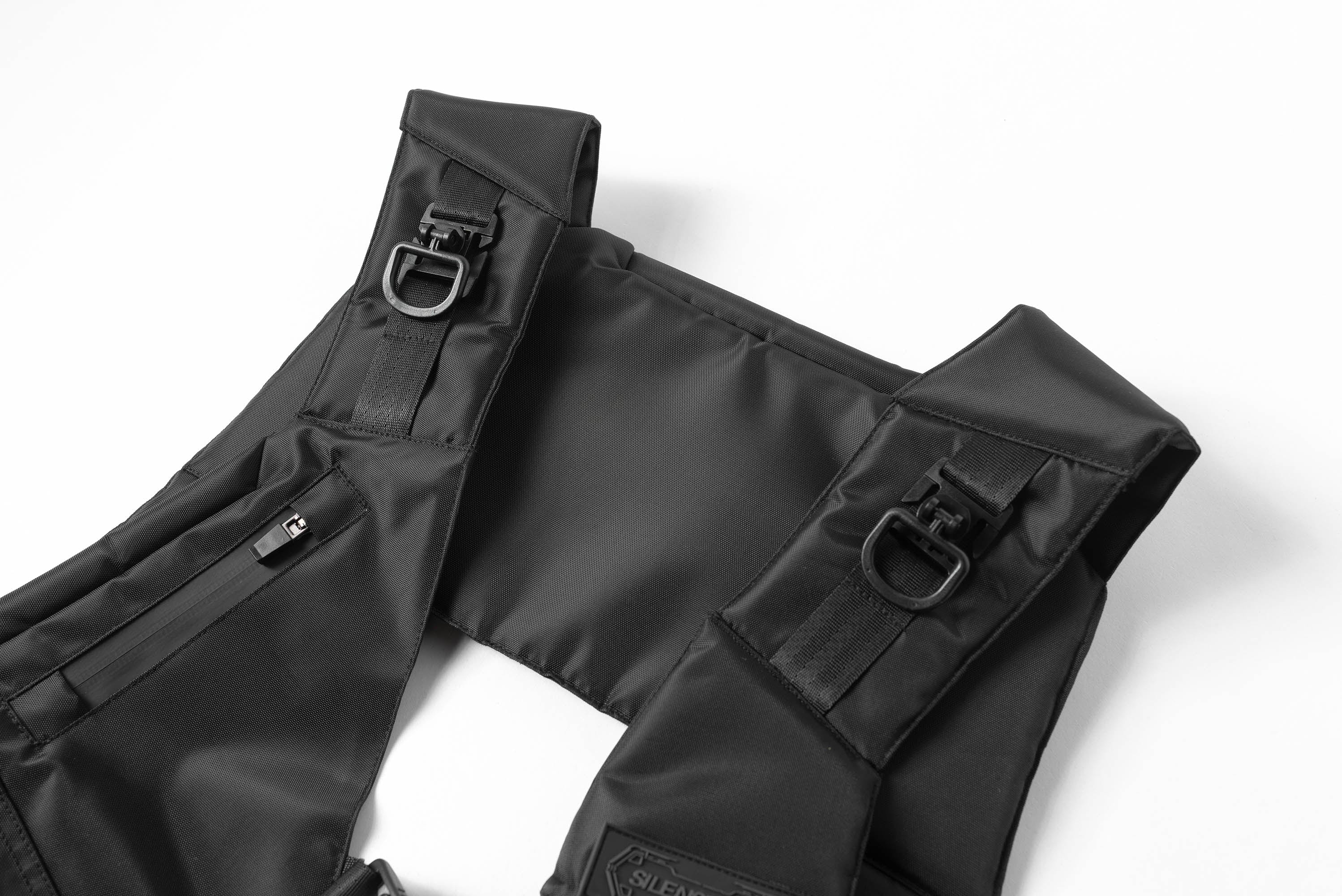SILENSTORM Asymmetrical Multi-Pocket Tactical Vest, premium urban and streetwear designers apparel on PROJECTISR.com, SILENSTORM