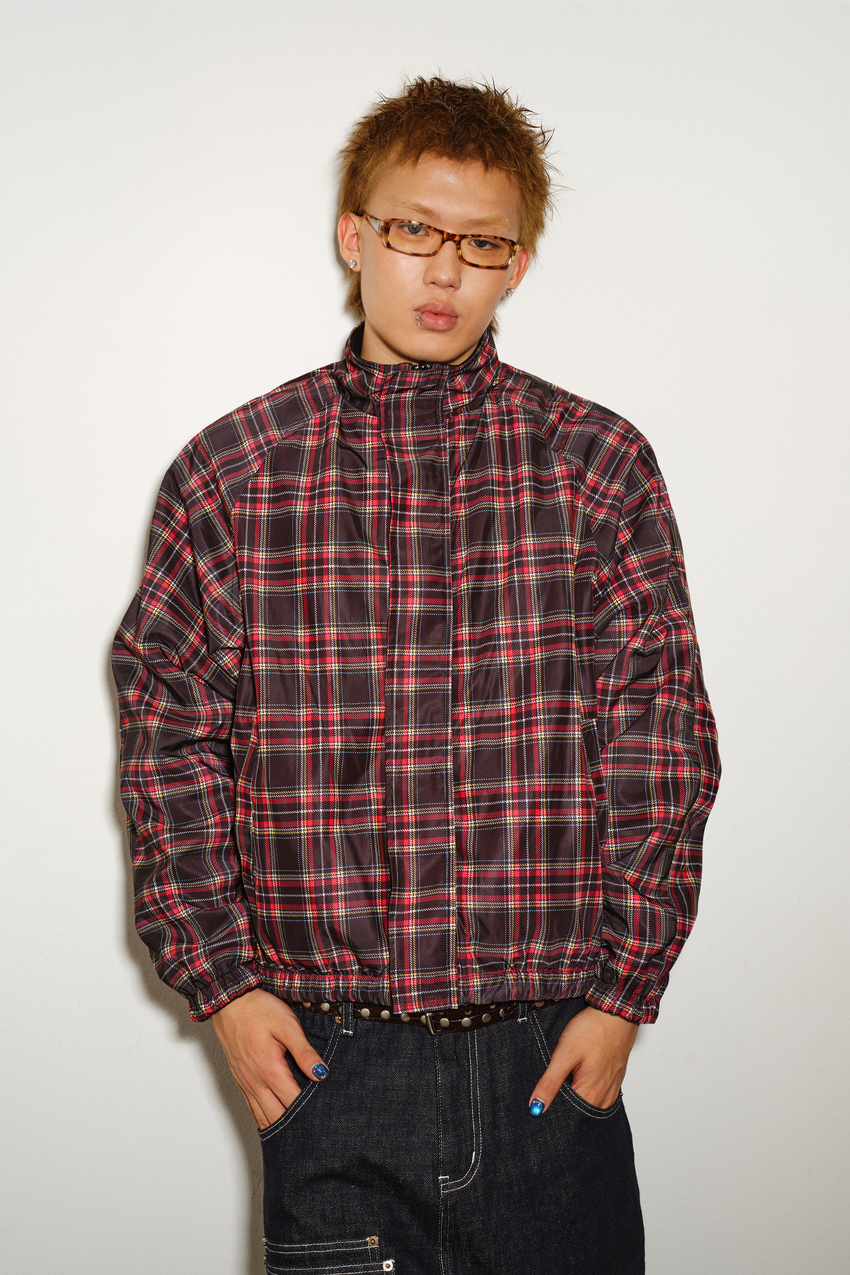 NOVACAM Retro Reversible Plaid Jacket