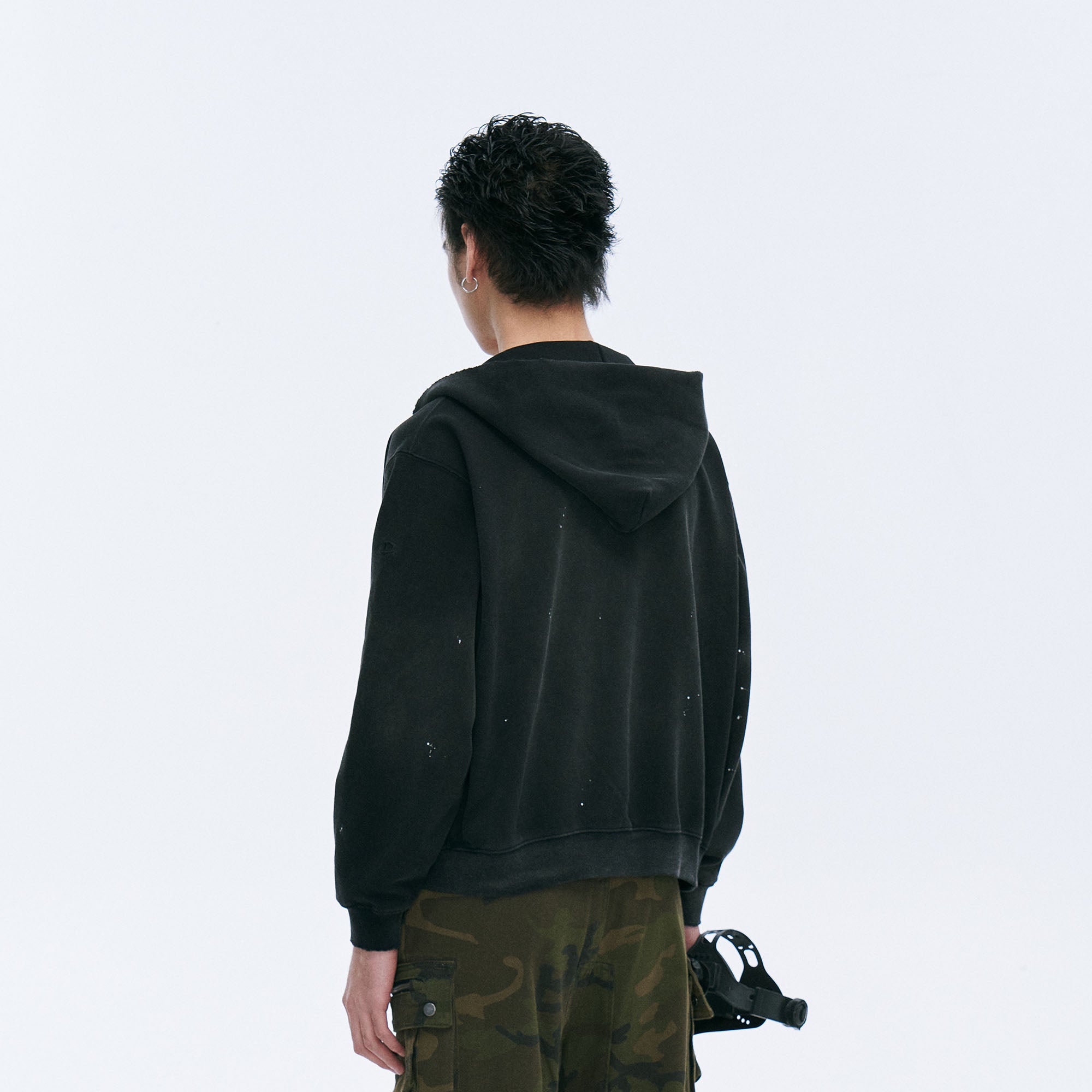 CATSSTAC Rugged Wash Zip Hoodie, premium urban and streetwear designers apparel on PROJECTISR.com, CATSSTAC