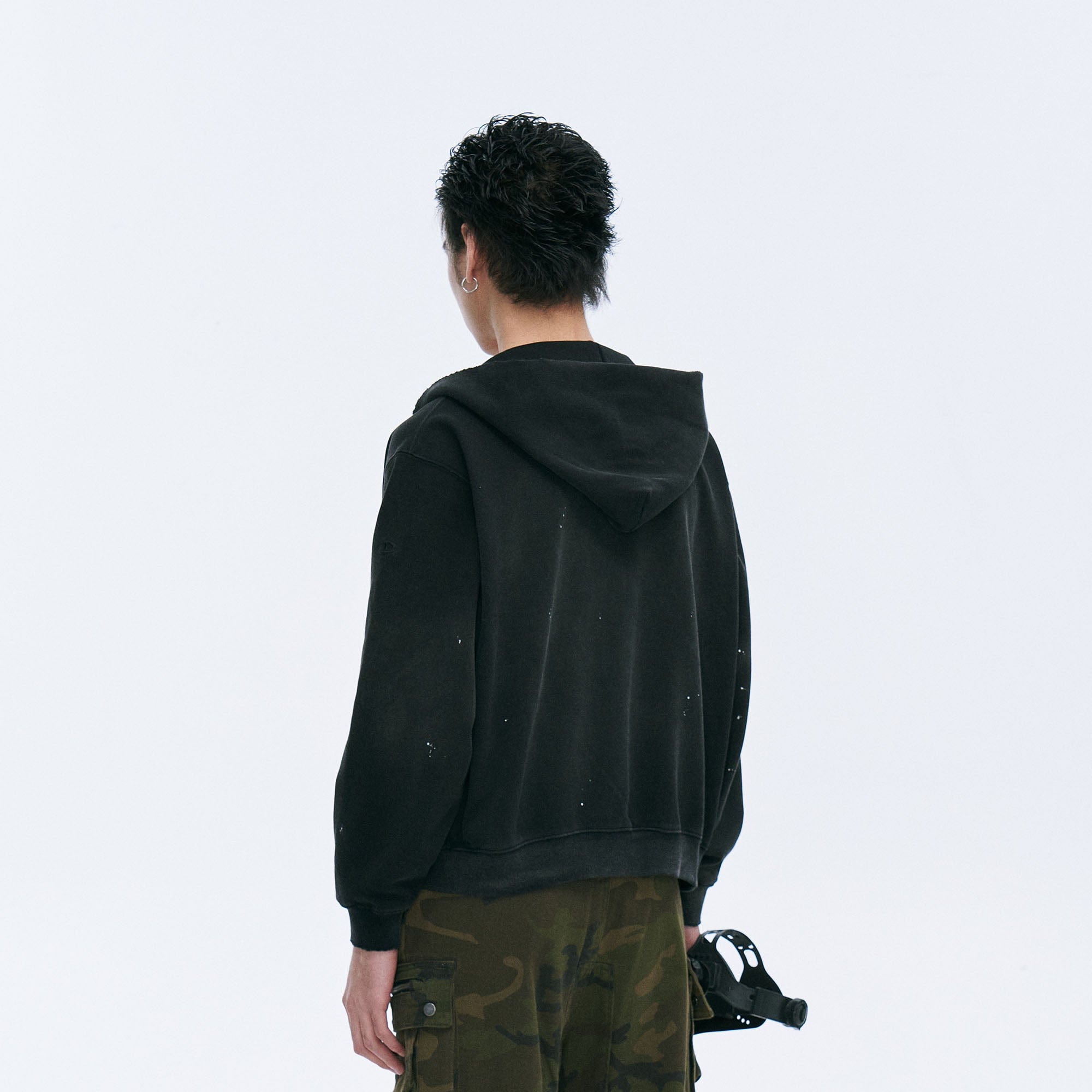 CATSSTAC Rugged Wash Zip Hoodie, premium urban and streetwear designers apparel on PROJECTISR.com, CATSSTAC