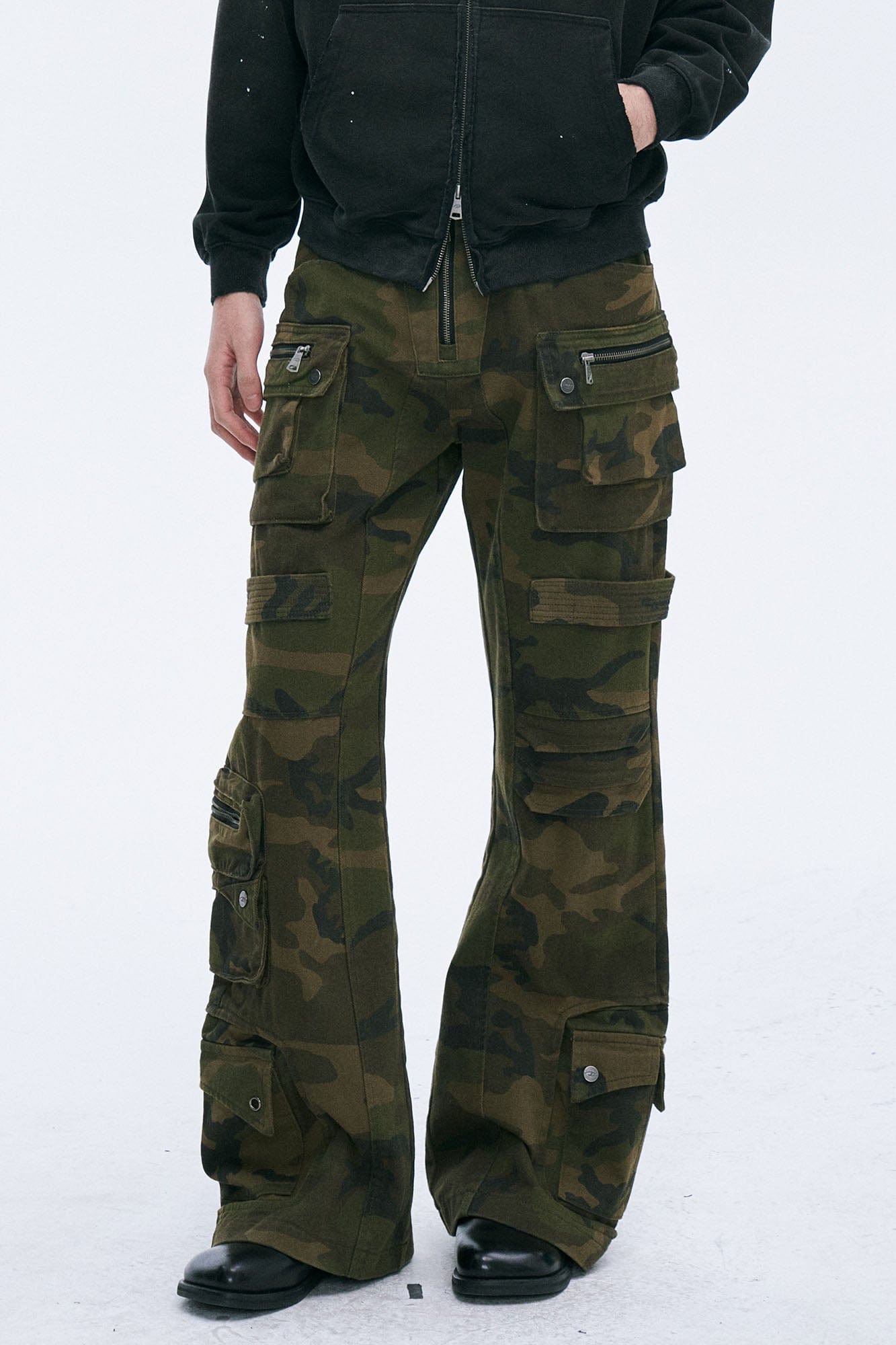 CATSSTAC Multi-Pocket Camo Cargo Pants, premium urban and streetwear designers apparel on PROJECTISR.com, CATSSTAC