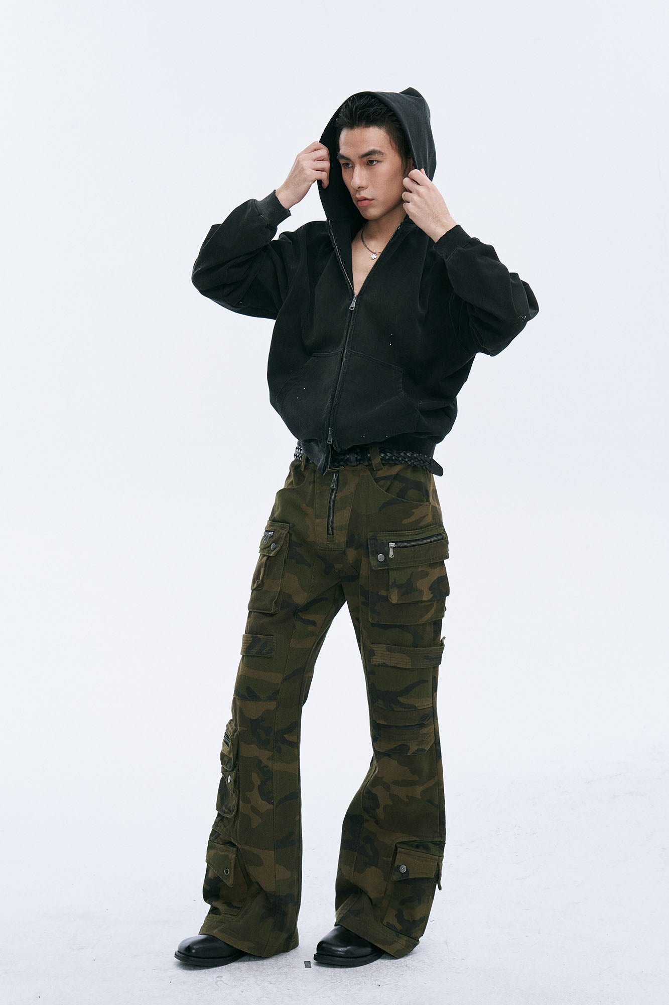 CATSSTAC Rugged Wash Zip Hoodie, premium urban and streetwear designers apparel on PROJECTISR.com, CATSSTAC