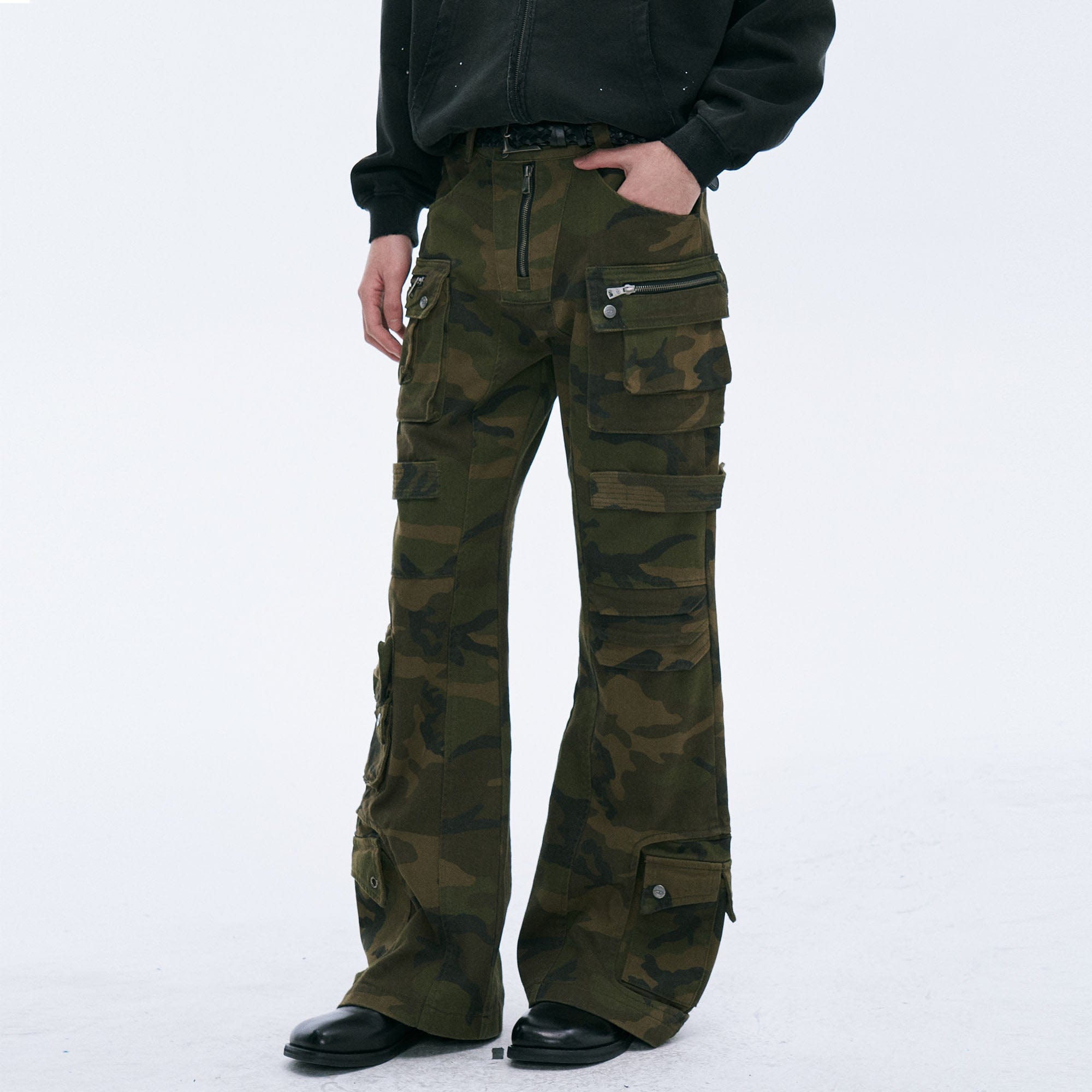 CATSSTAC Multi-Pocket Camo Cargo Pants, premium urban and streetwear designers apparel on PROJECTISR.com, CATSSTAC