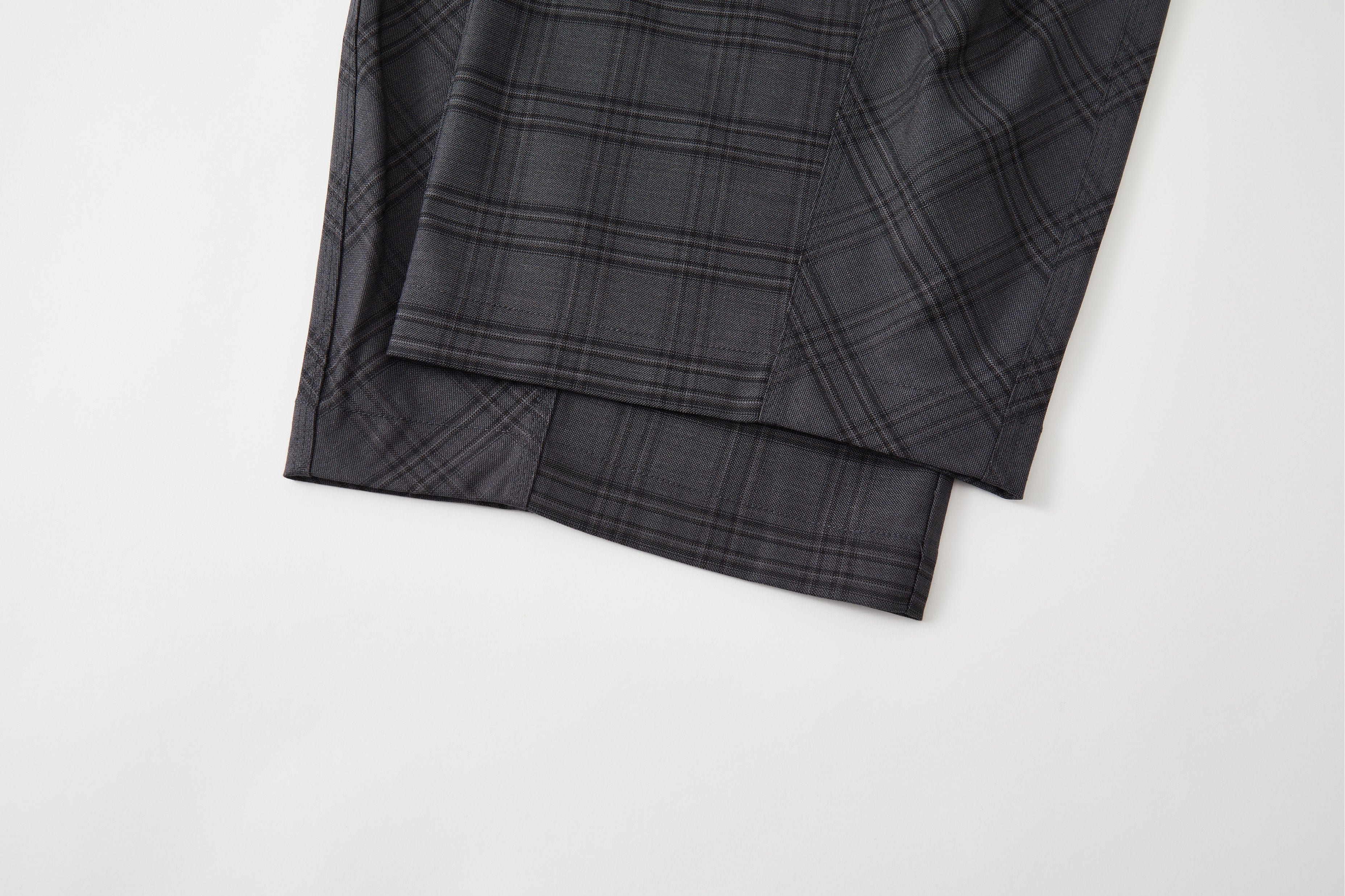 OPICLOTH Retro Paneled Plaid Drawstring Oversized Pants, premium urban and streetwear designers apparel on PROJECTISR.com, OPICLOTH