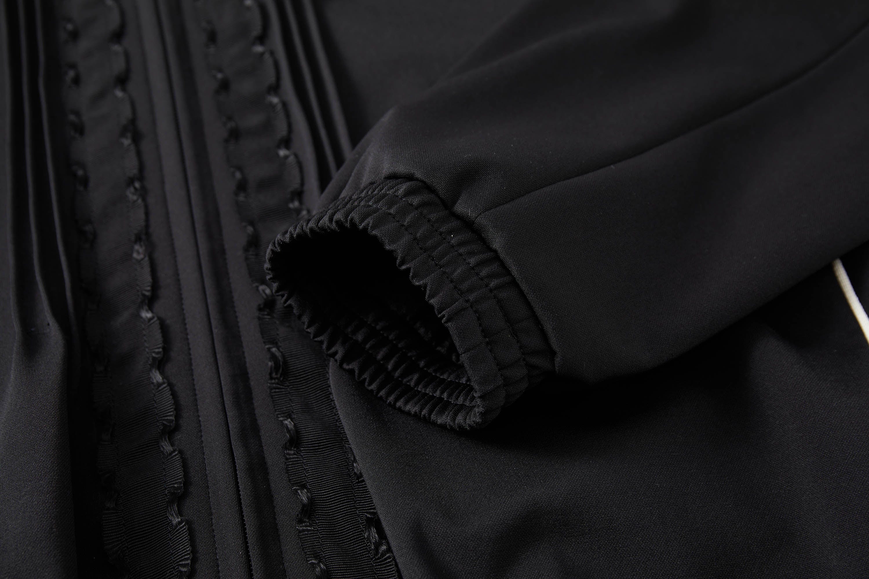 OPICLOTH Lace-Trim Track Jacket, premium urban and streetwear designers apparel on PROJECTISR.com, OPICLOTH