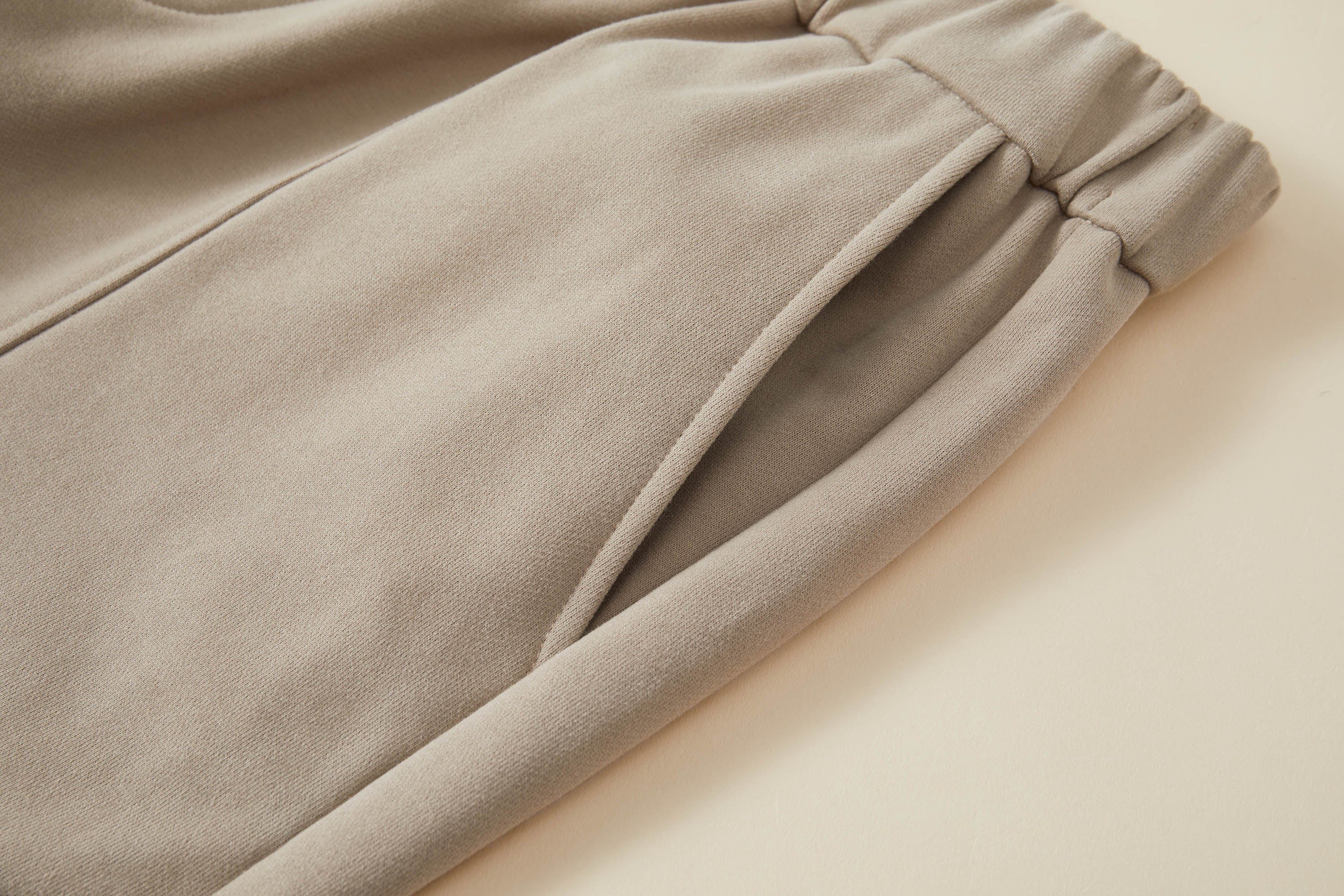 OPICLOTH Essential Fleece-Lined Spliced Wide-Leg Pants, premium urban and streetwear designers apparel on PROJECTISR.com, OPICLOTH