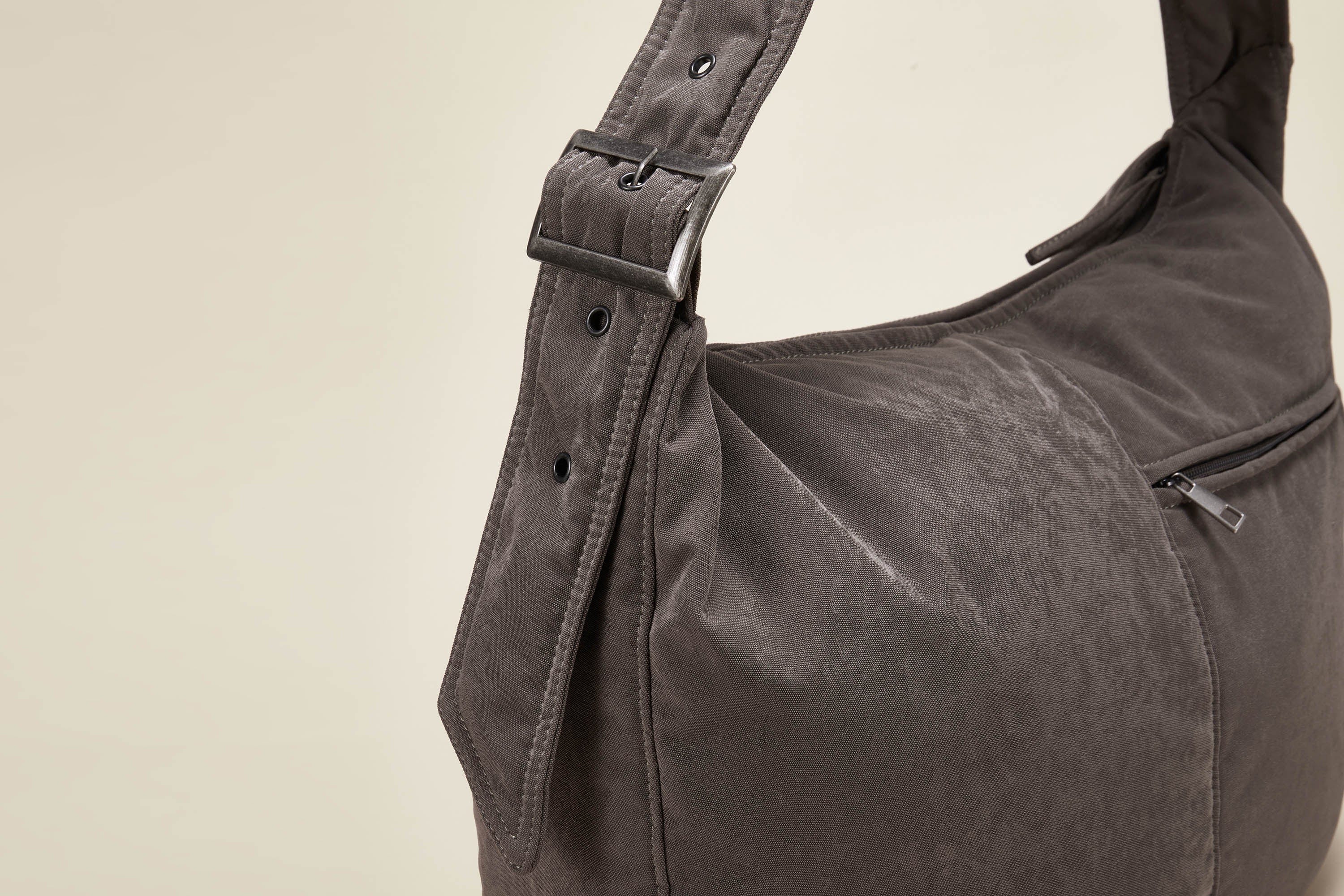 OPICLOTH Distressed Velvet Hobo Bag, premium urban and streetwear designers apparel on PROJECTISR.com, OPICLOTH