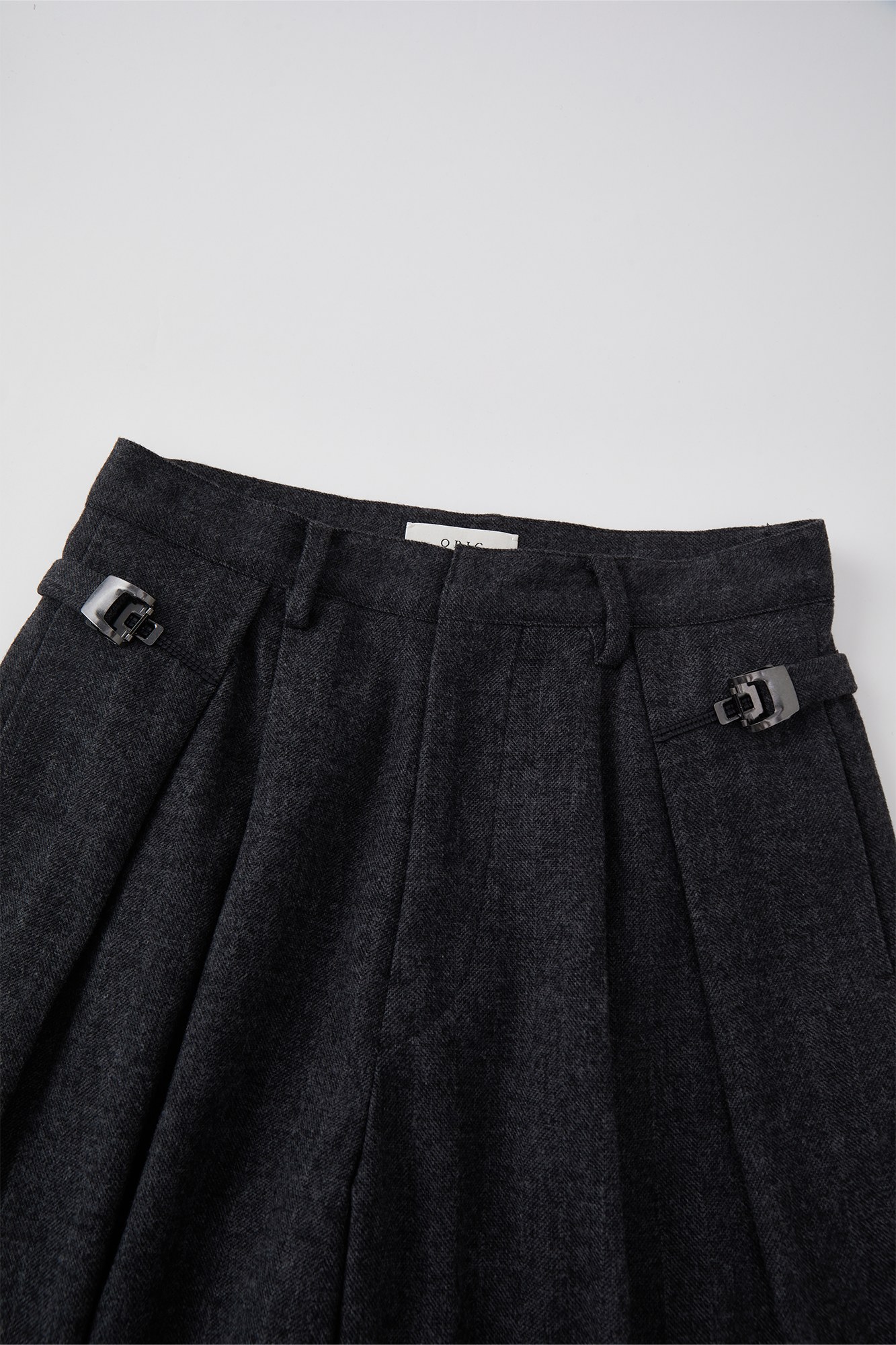 OPICLOTH Herringbone Pleated Wool-Blend Trousers, premium urban and streetwear designers apparel on PROJECTISR.com, OPICLOTH