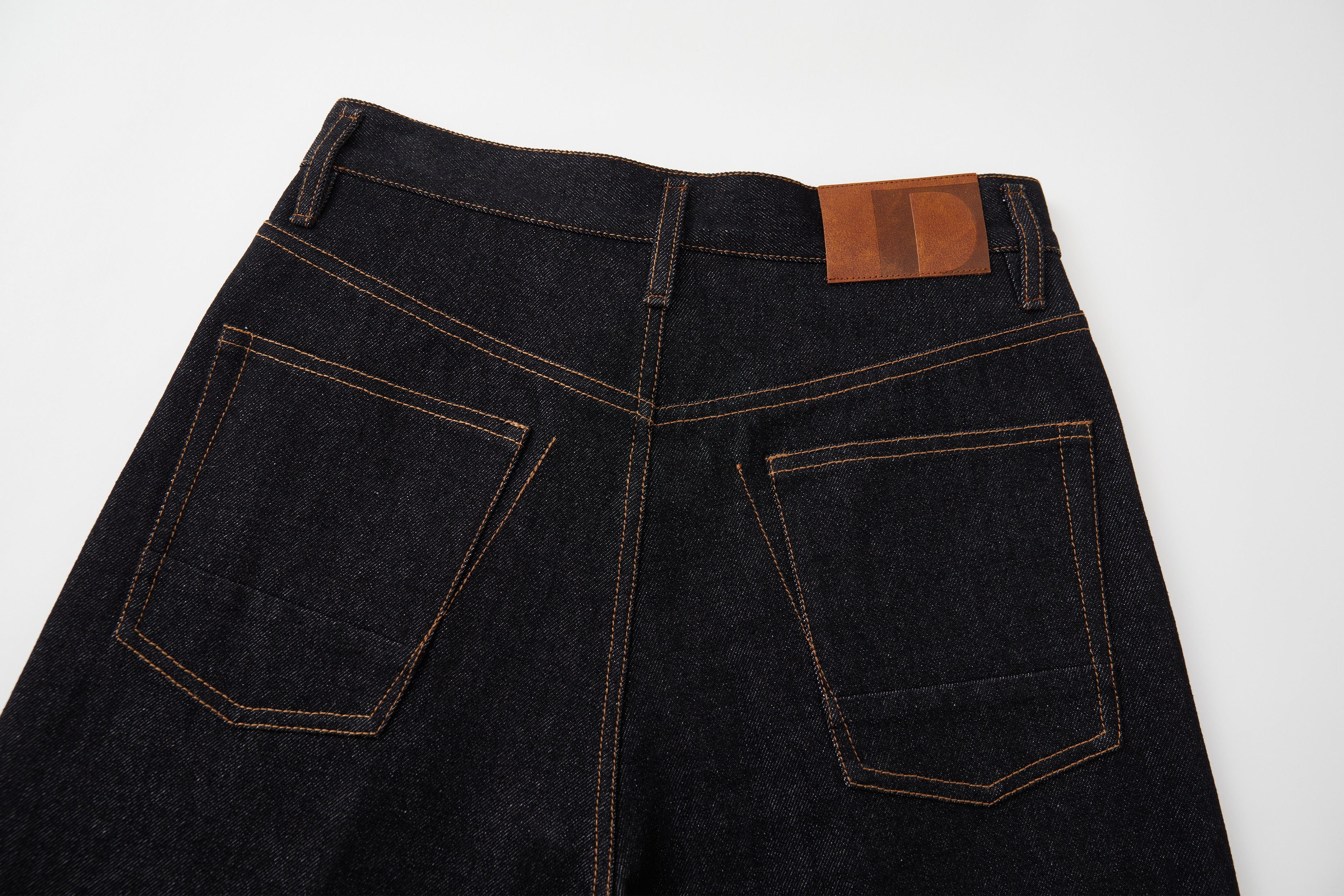 OPICLOTH Retro Washed Pleated Wide-Leg Jeans, premium urban and streetwear designers apparel on PROJECTISR.com, OPICLOTH