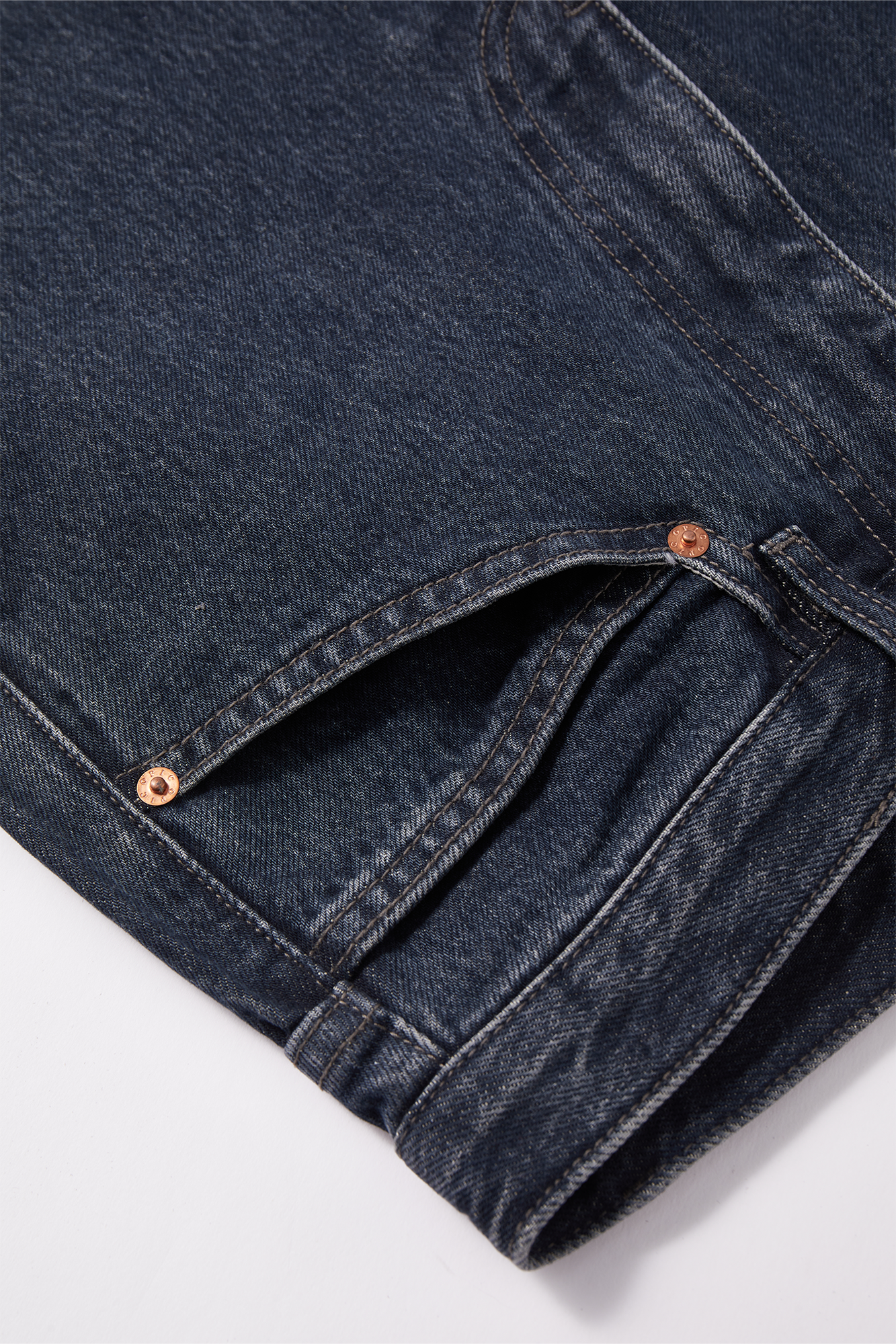 OPICLOTH Retro Washed Straight-Leg Jeans, premium urban and streetwear designers apparel on PROJECTISR.com, OPICLOTH