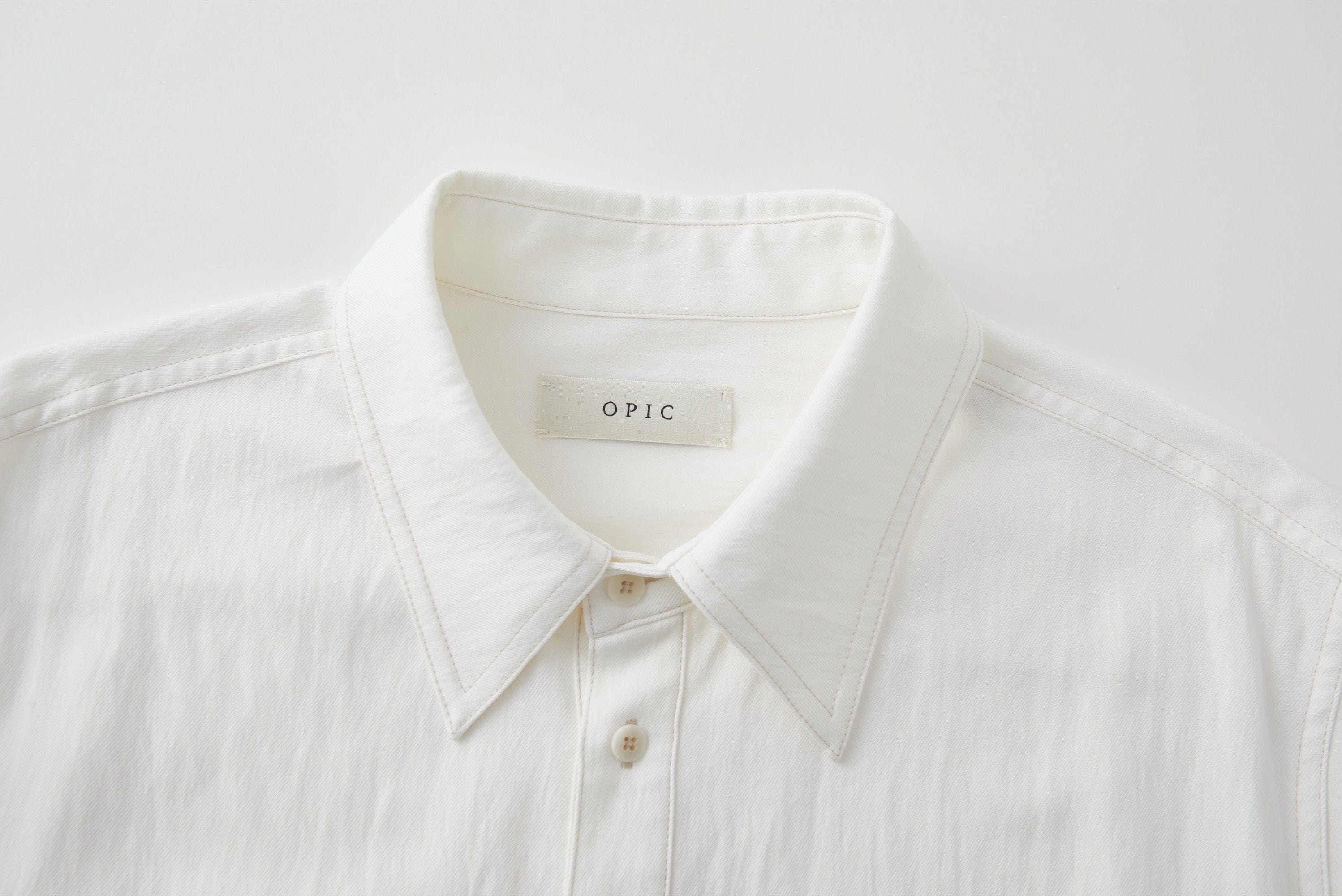 OPICLOTH Minimal Stitch Tencel-Blend Shirt, premium urban and streetwear designers apparel on PROJECTISR.com, OPICLOTH