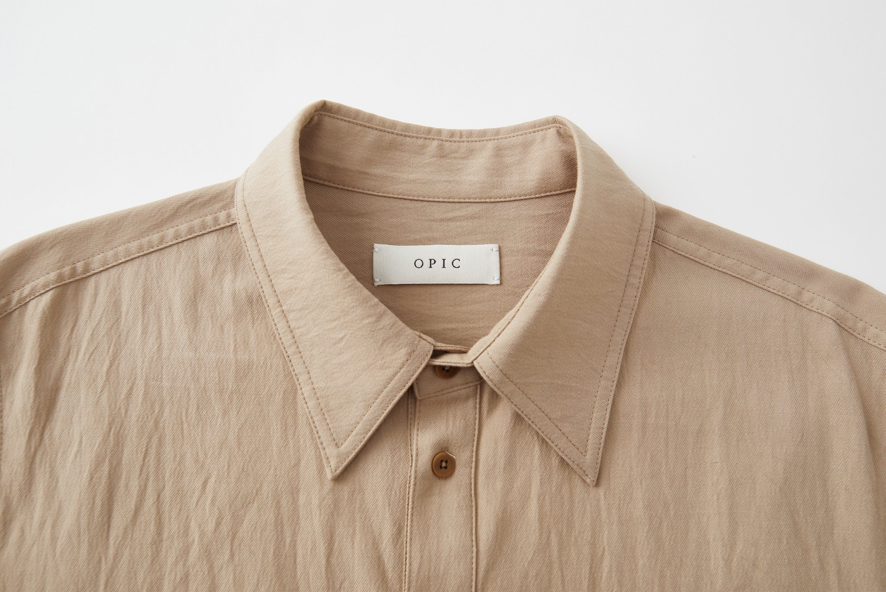 OPICLOTH Minimal Stitch Tencel-Blend Shirt, premium urban and streetwear designers apparel on PROJECTISR.com, OPICLOTH