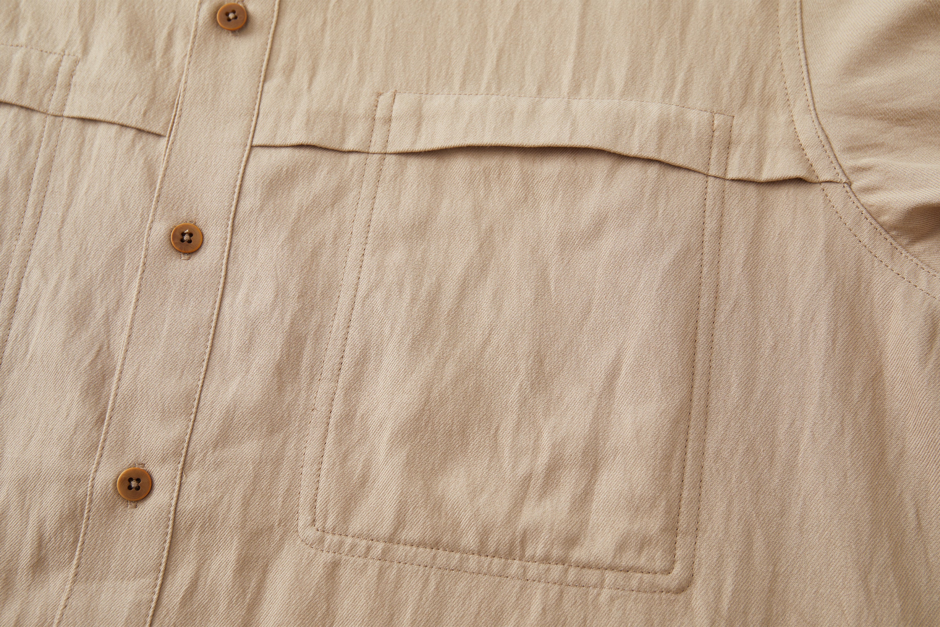 OPICLOTH Minimal Stitch Tencel-Blend Shirt, premium urban and streetwear designers apparel on PROJECTISR.com, OPICLOTH