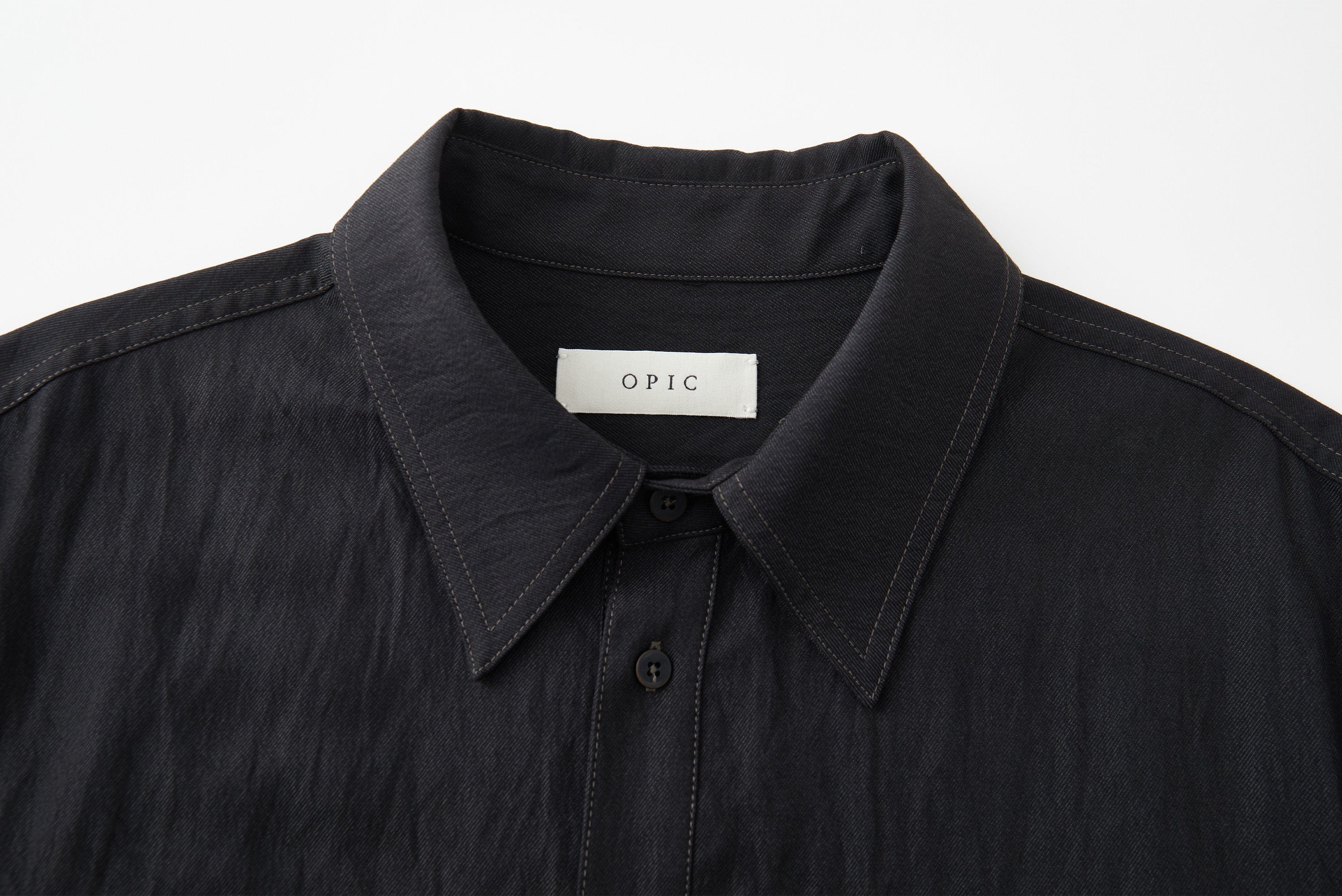 OPICLOTH Minimal Stitch Tencel-Blend Shirt, premium urban and streetwear designers apparel on PROJECTISR.com, OPICLOTH