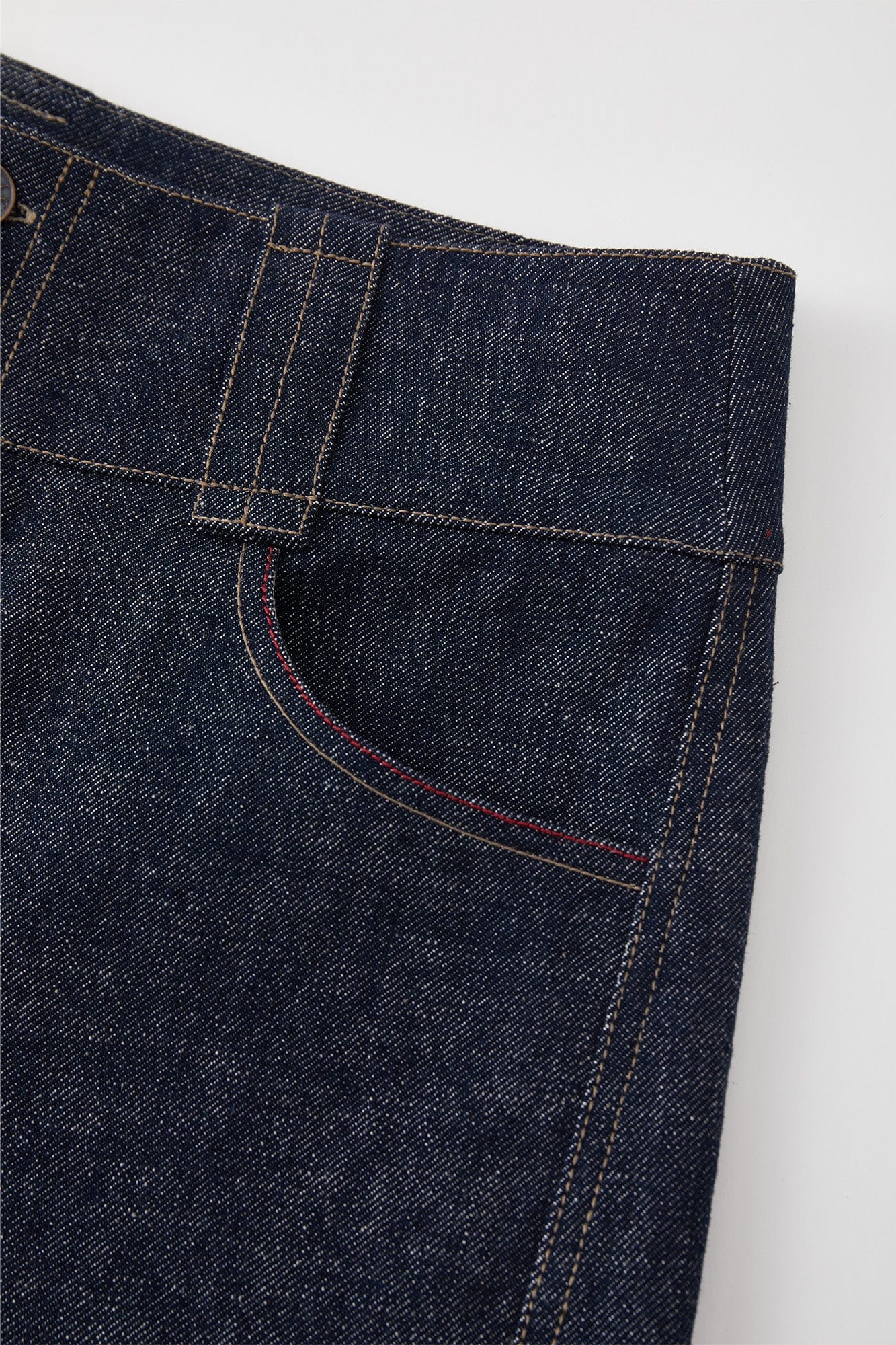 OPICLOTH Essential Stitched Cropped Raw Jeans, premium urban and streetwear designers apparel on PROJECTISR.com, OPICLOTH