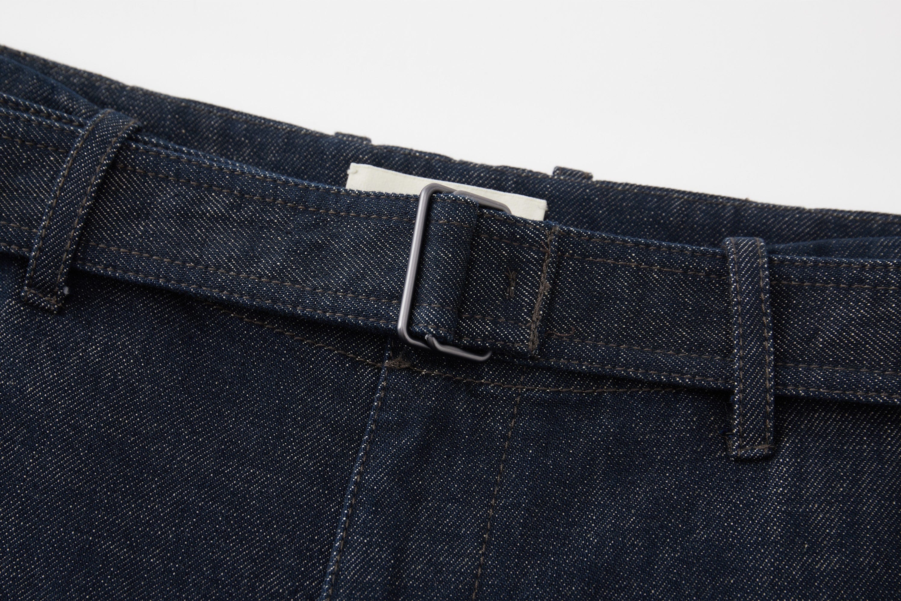 OPICLOTH Essential Washed Belted Wide-Leg Jeans, premium urban and streetwear designers apparel on PROJECTISR.com, OPICLOTH