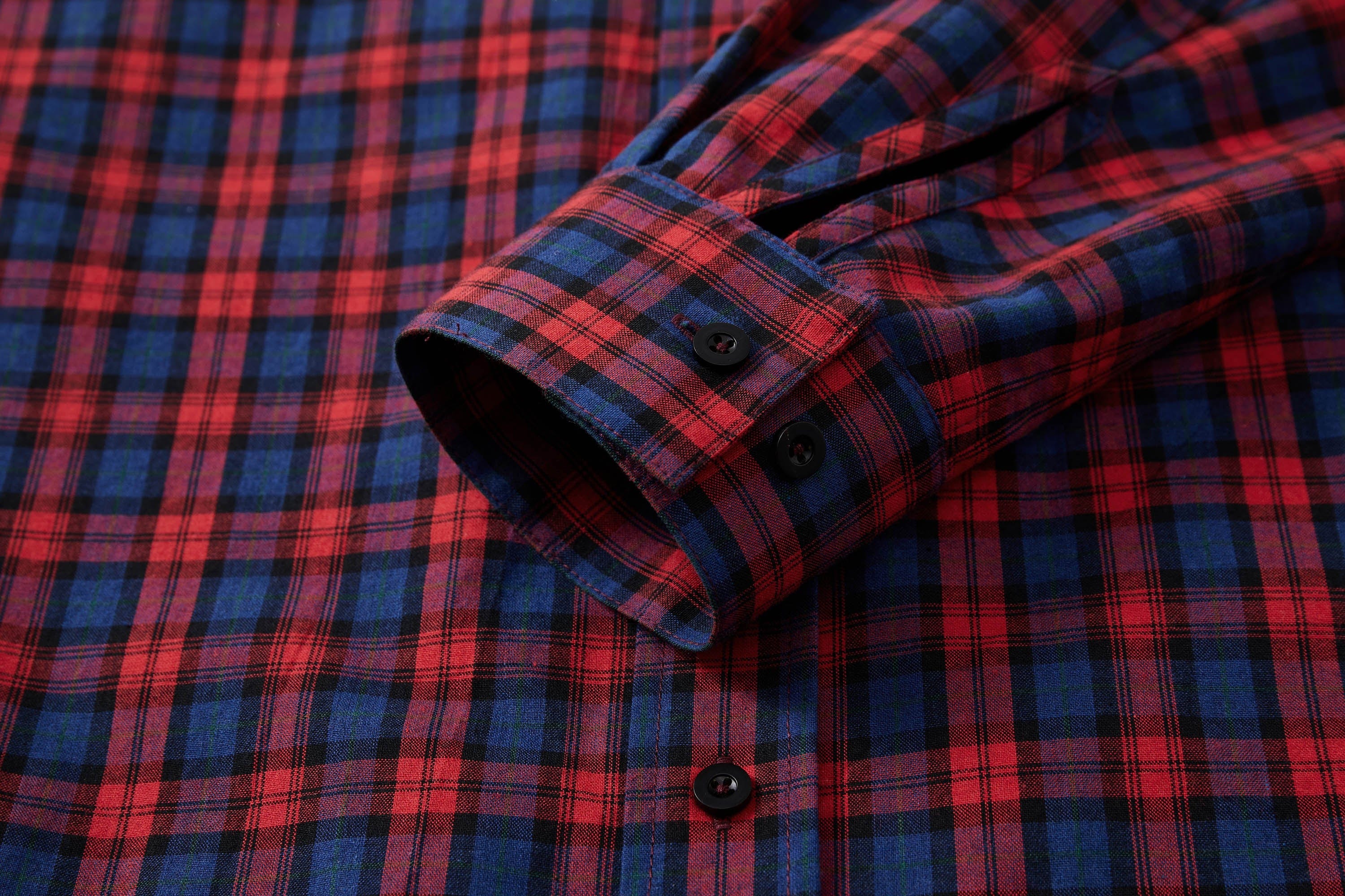 OPICLOTH Plaid Oversized Button-Up Shirt, premium urban and streetwear designers apparel on PROJECTISR.com, OPICLOTH