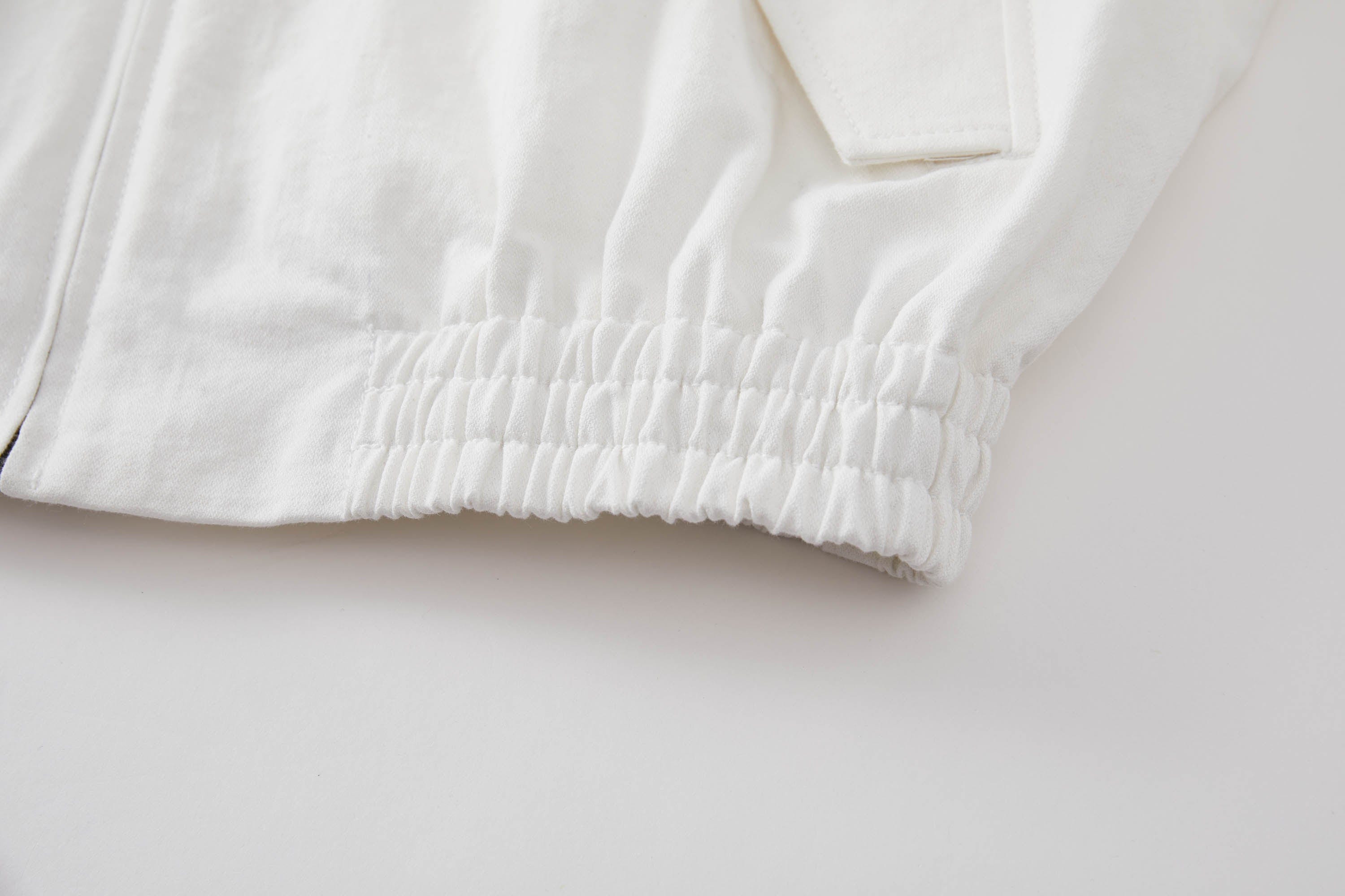 OPICLOTH Embroidered Logo Stand Collar Raglan Jacket