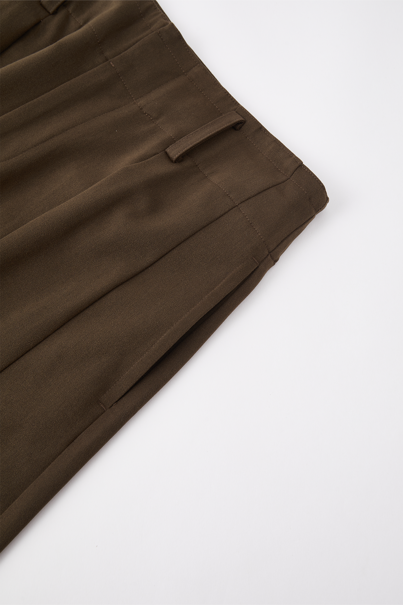 OPICLOTH Wool-Blend Double-Pleated Curved Trousers, premium urban and streetwear designers apparel on PROJECTISR.com, OPICLOTH
