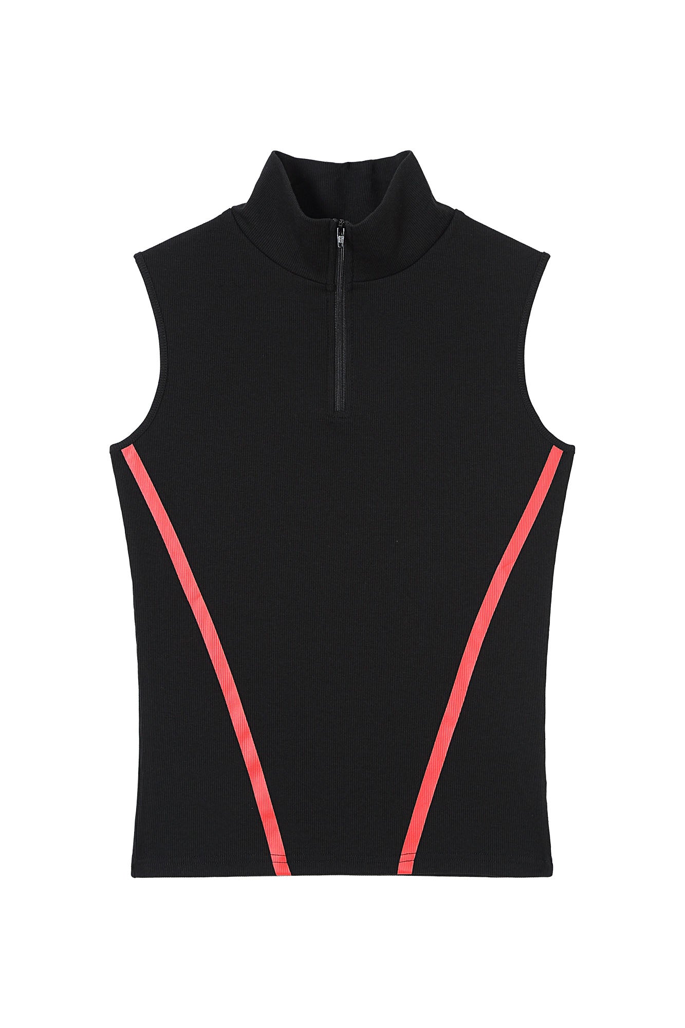 CLP Contrast Striped Half-Zip Slim Vest, premium urban and streetwear designers apparel on PROJECTISR.com, CLP