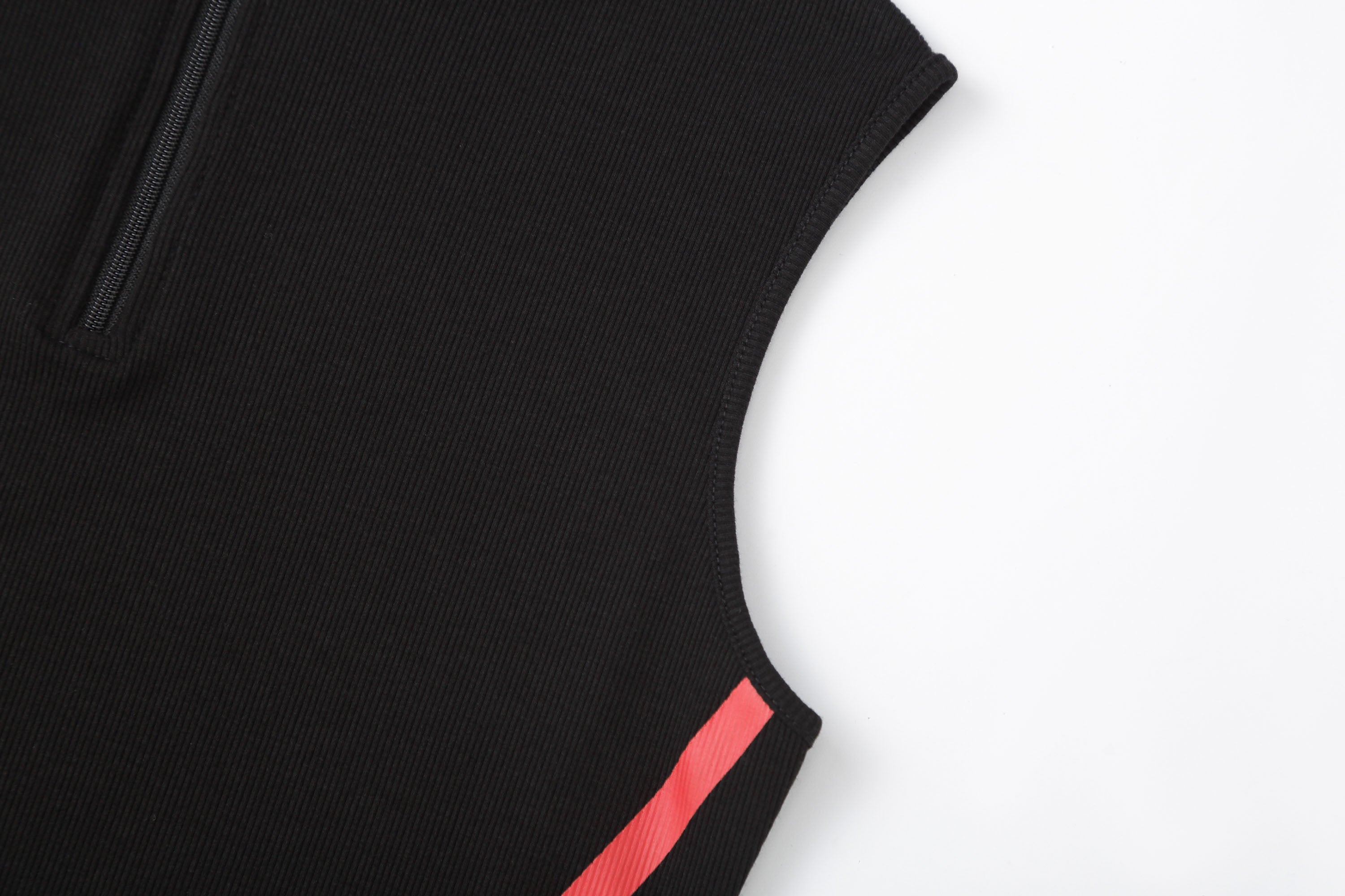CLP Contrast Striped Half-Zip Slim Vest, premium urban and streetwear designers apparel on PROJECTISR.com, CLP