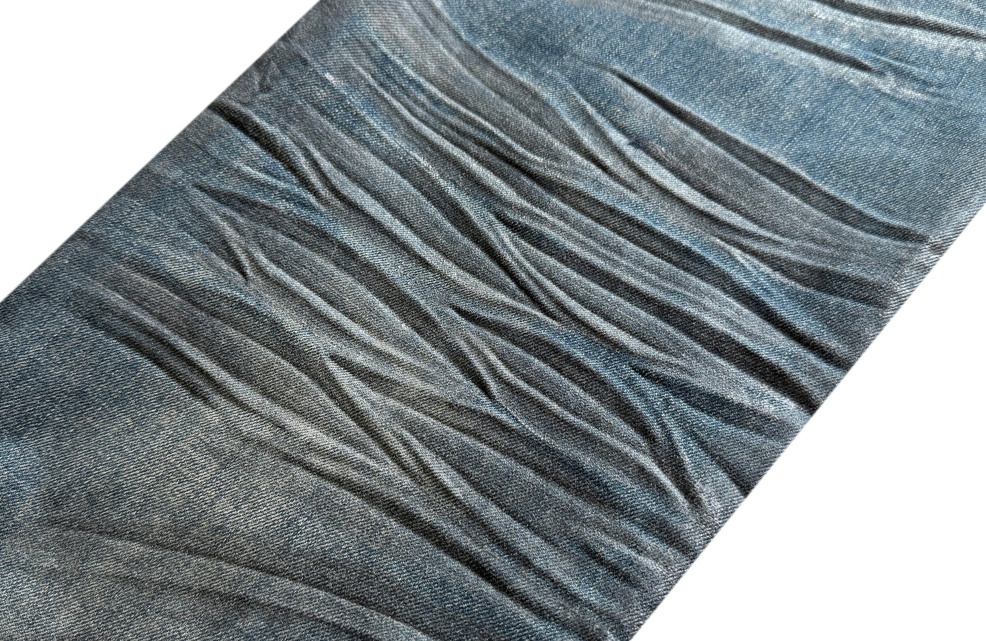 CINDER VEIN Washed Whisker-Effect Spray Paint Straight-Leg Jeans