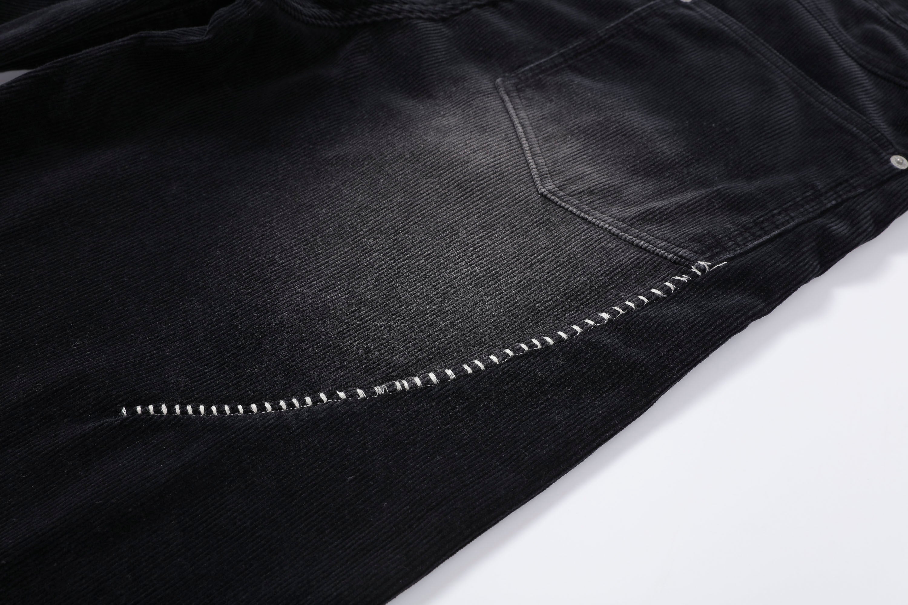 MAKEMORE Washed Oversized Corduroy Pants
