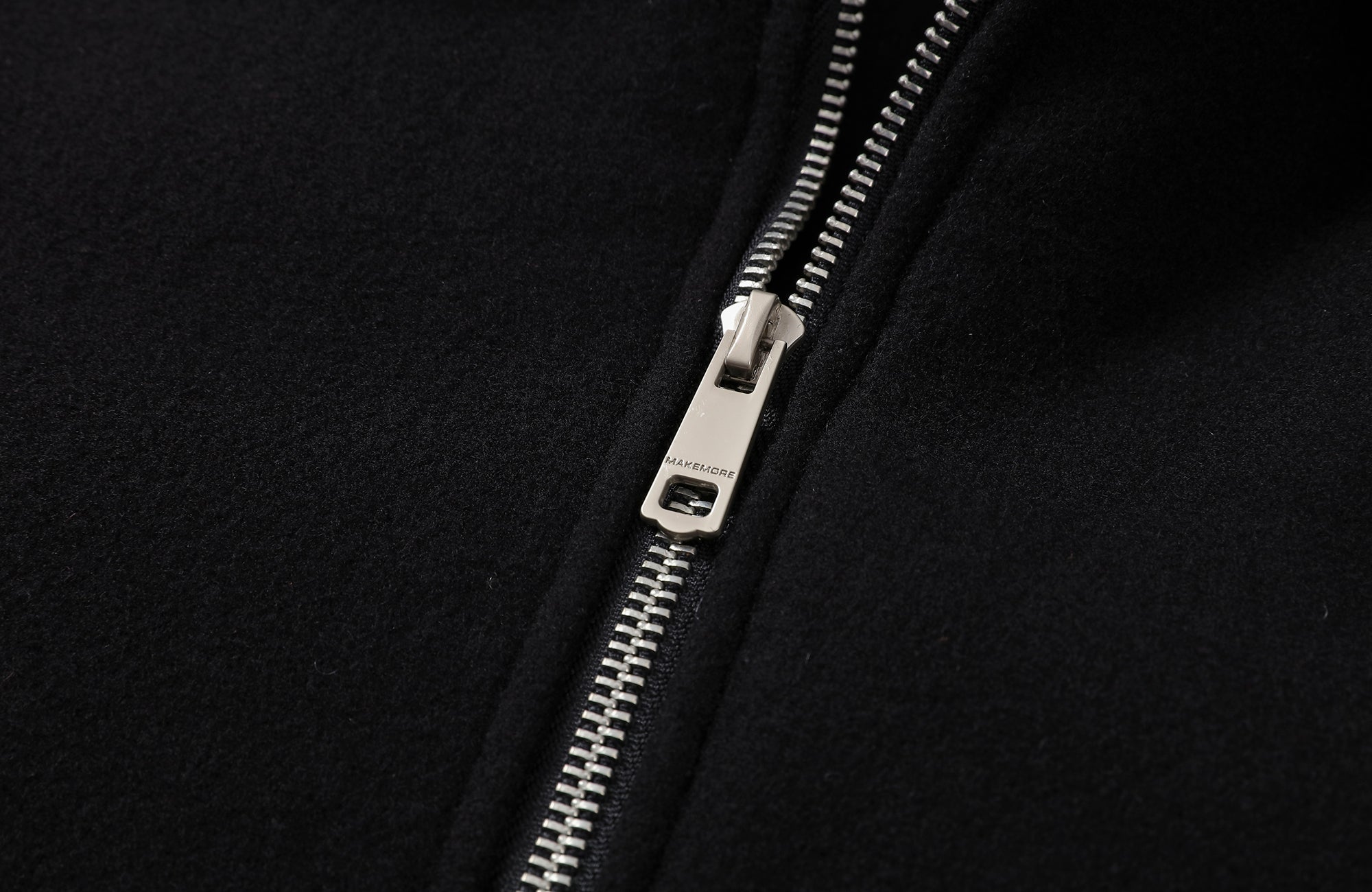 MAKEMORE Studded Collar Wool-Blend Jacket