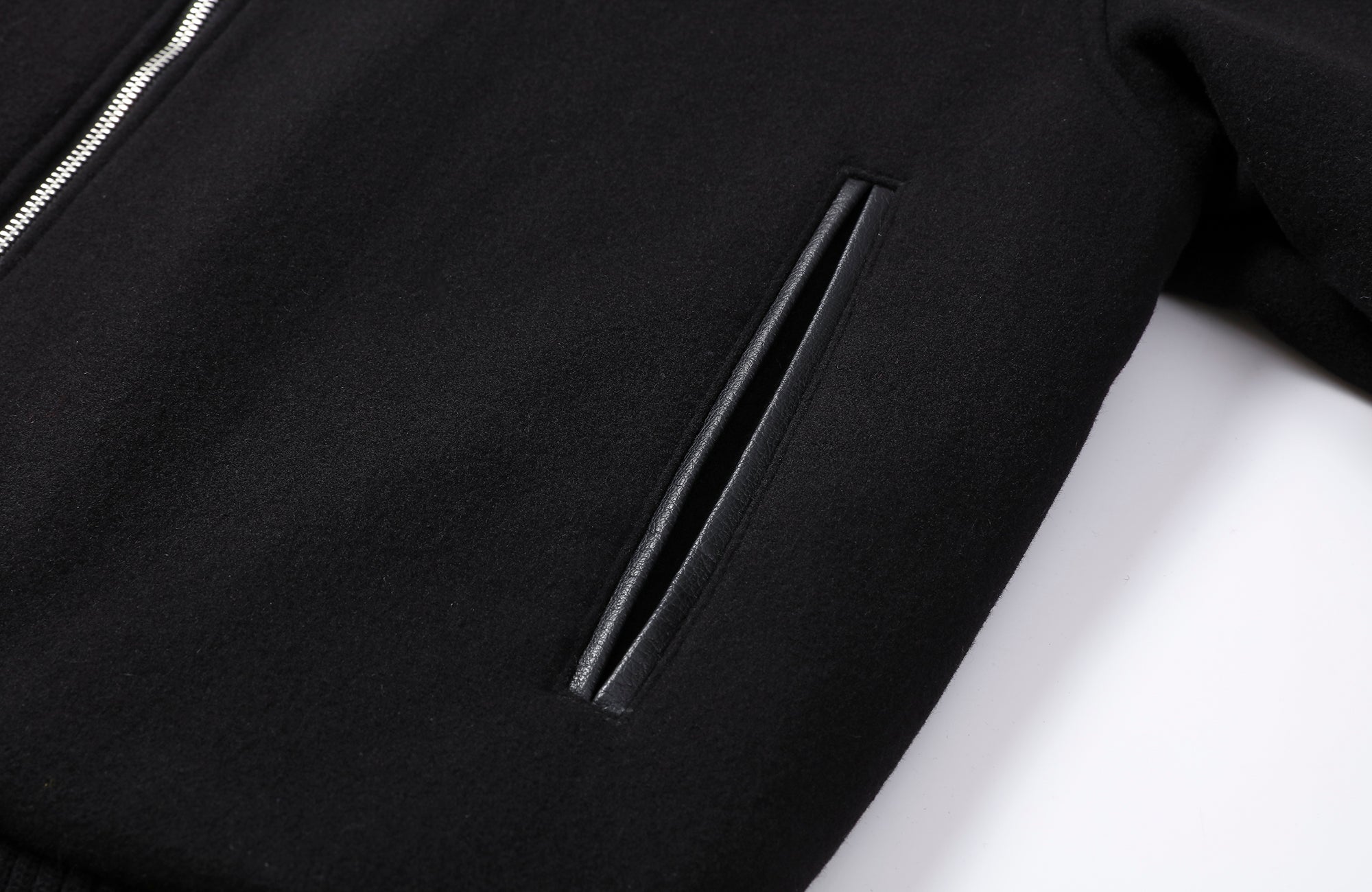 MAKEMORE Studded Collar Wool-Blend Jacket