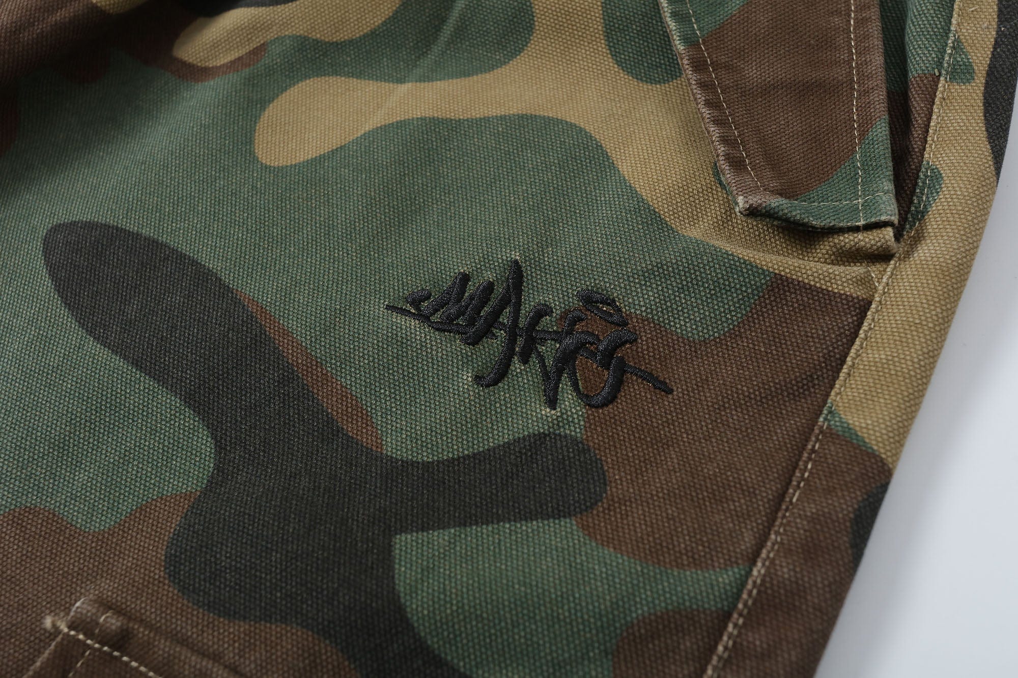 MAKEMORE Camo Drawstring Cargo Sweatpants, premium urban and streetwear designers apparel on PROJECTISR.com, MAKEMORE