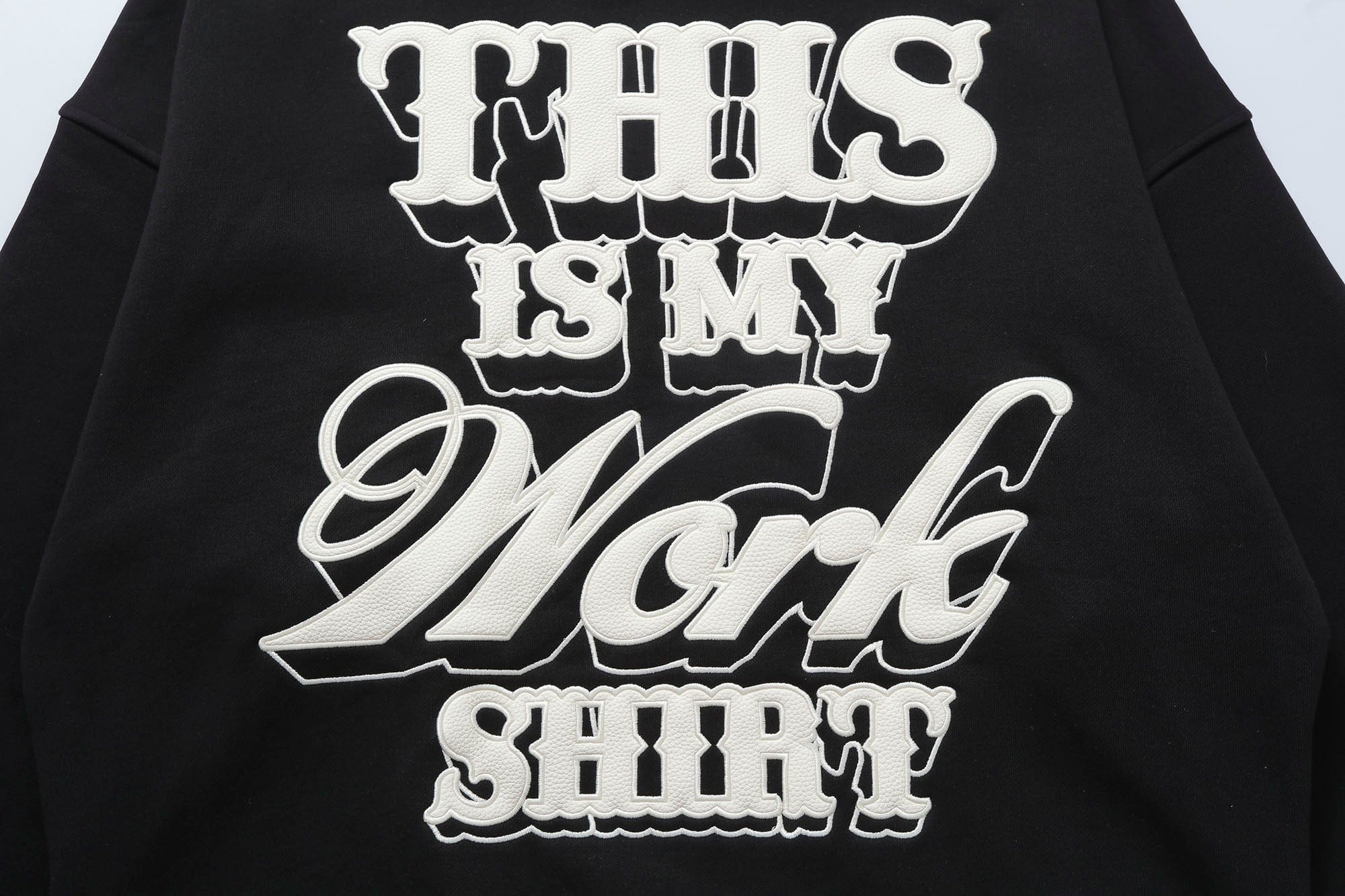 MAKEMORE Graphic Patch Oversized Hoodie, premium urban and streetwear designers apparel on PROJECTISR.com, MAKEMORE