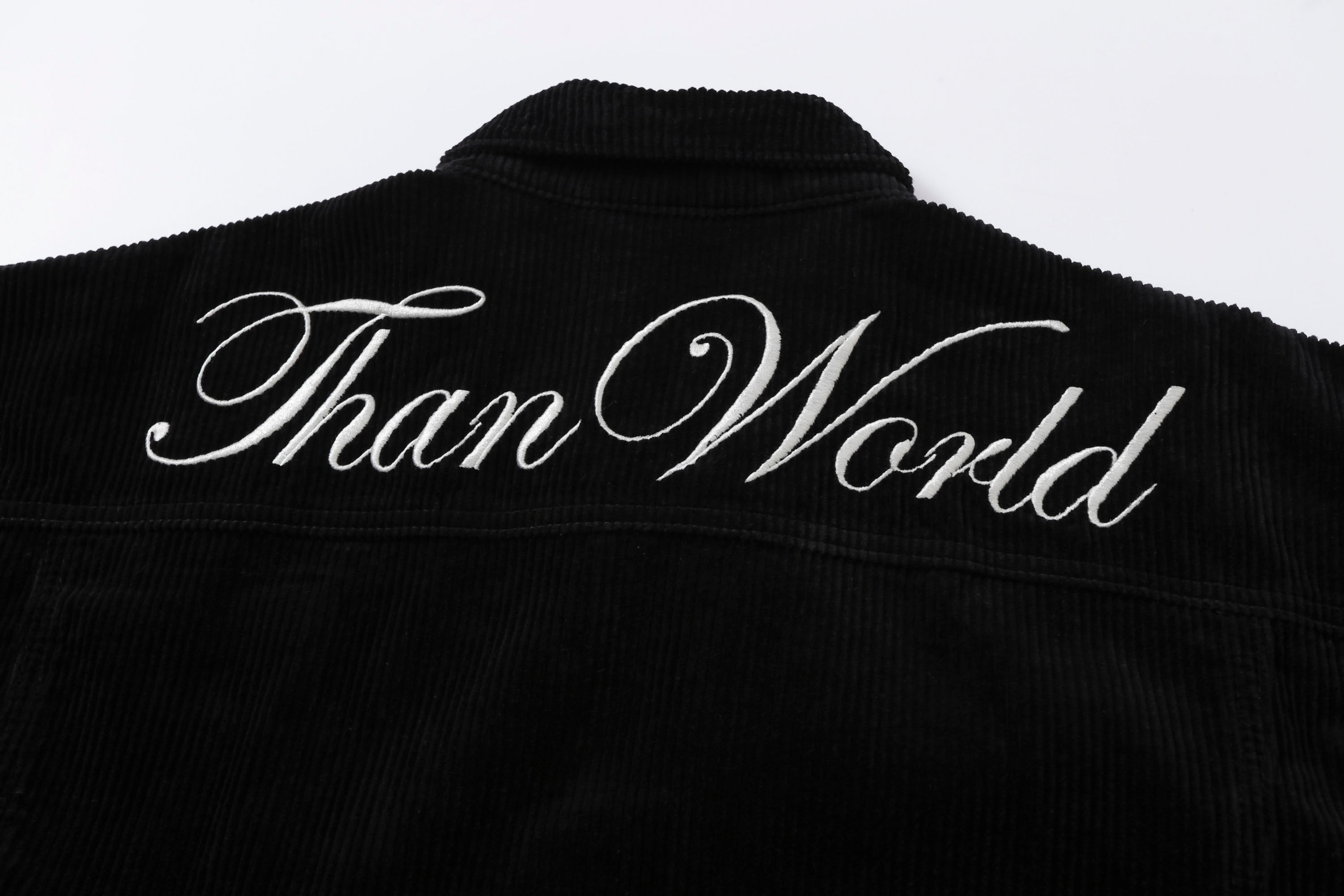 MAKEMORE Script Embroidered Corduroy Jacket