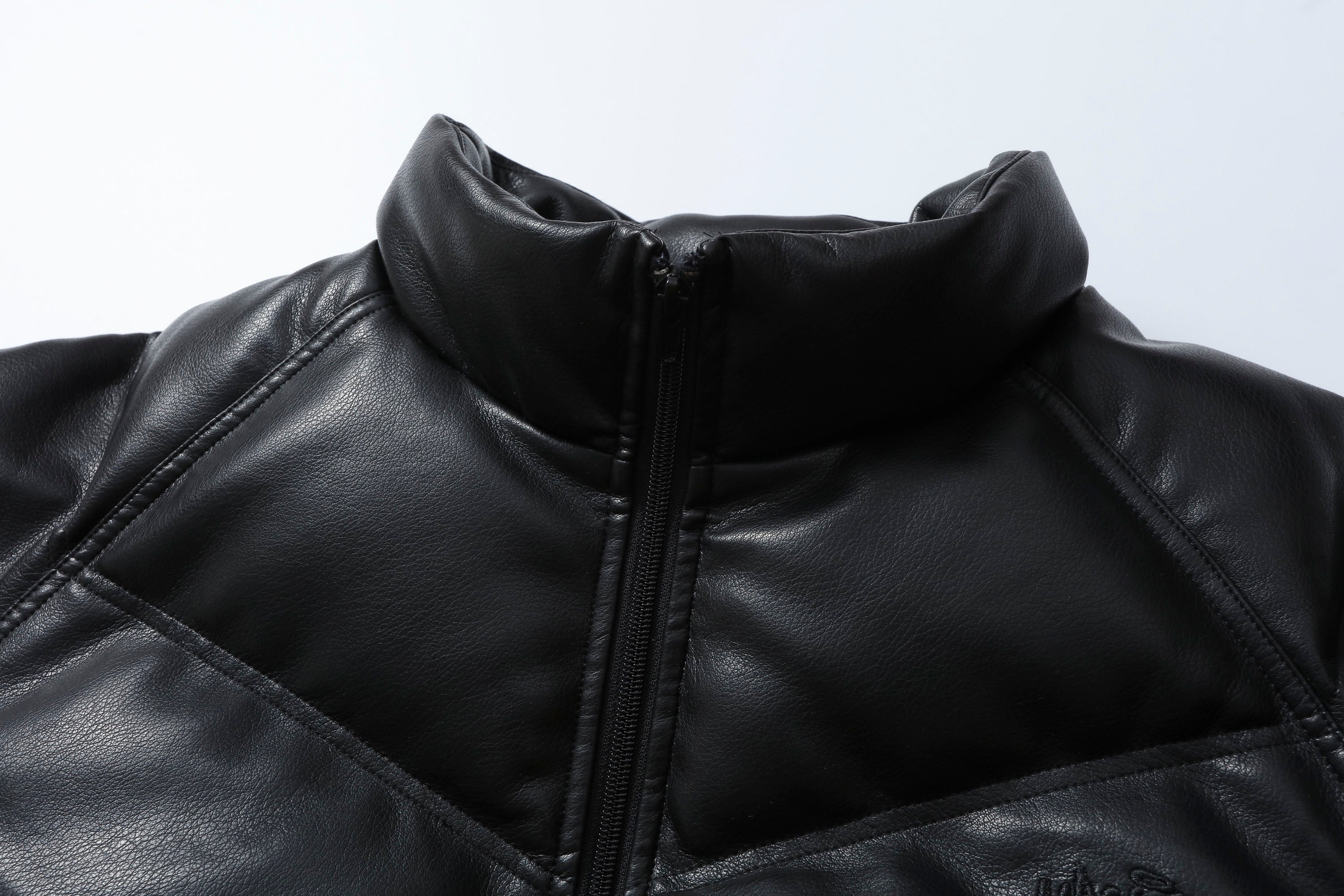 MAKEMORE Glossy PU Down Puffer Jacket