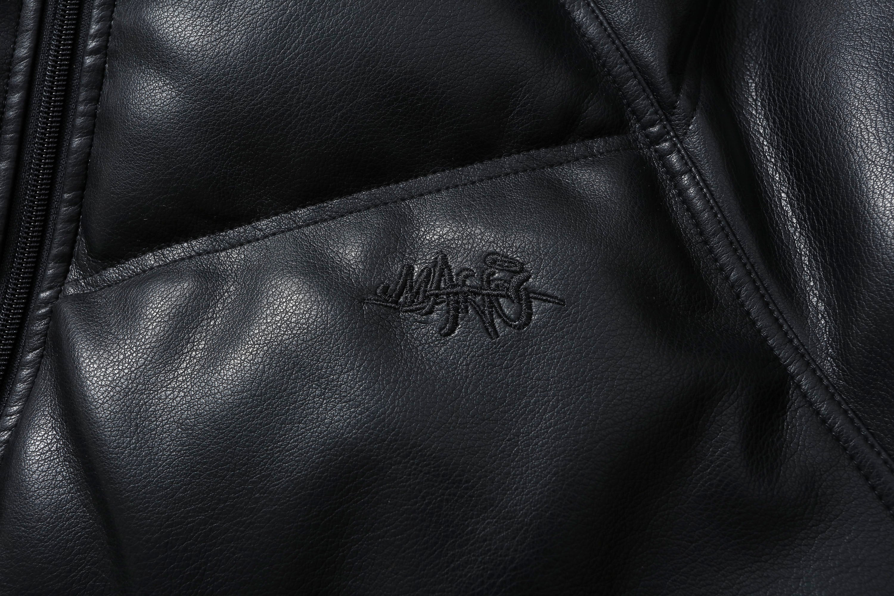 MAKEMORE Glossy PU Down Puffer Jacket