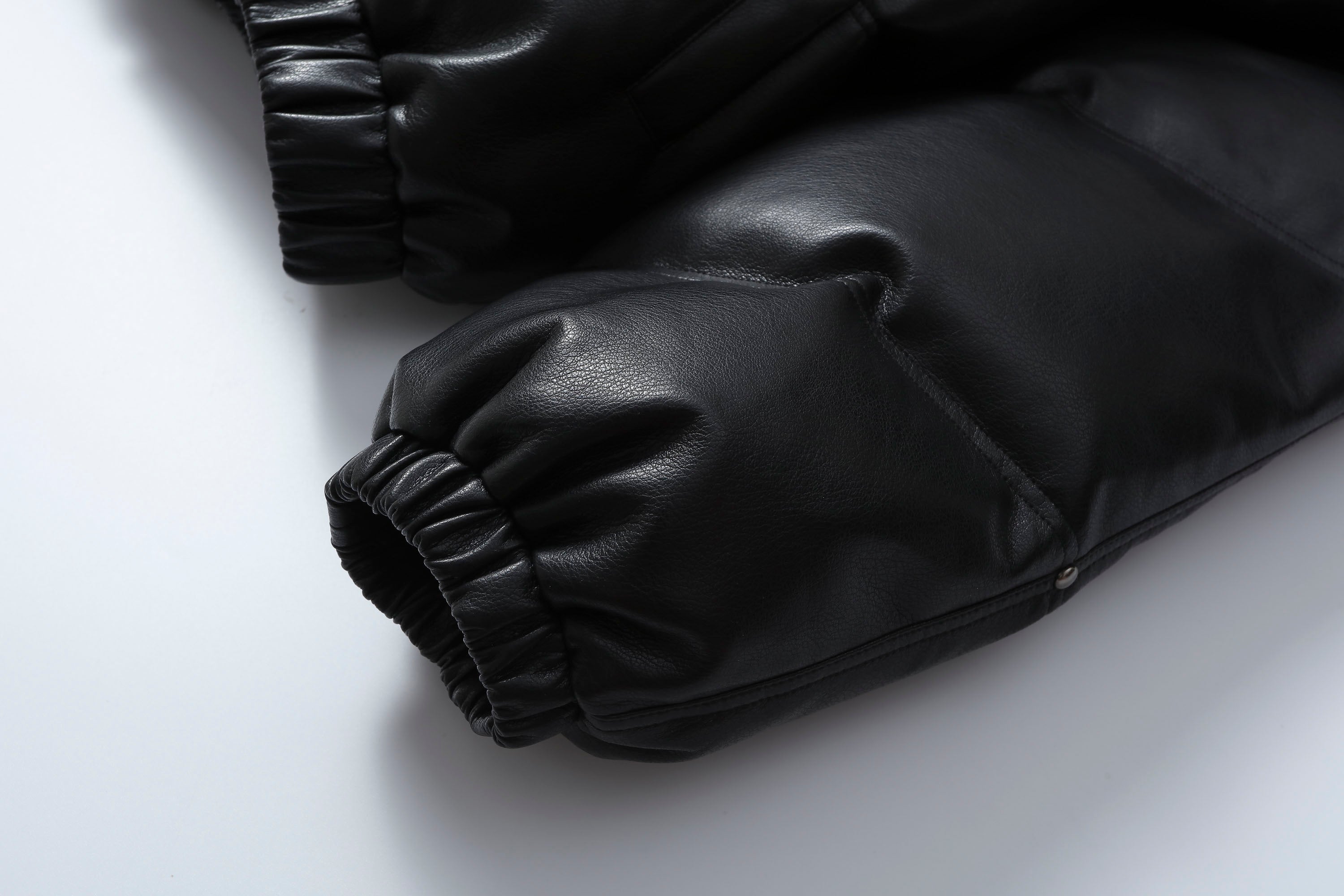 MAKEMORE Glossy PU Down Puffer Jacket
