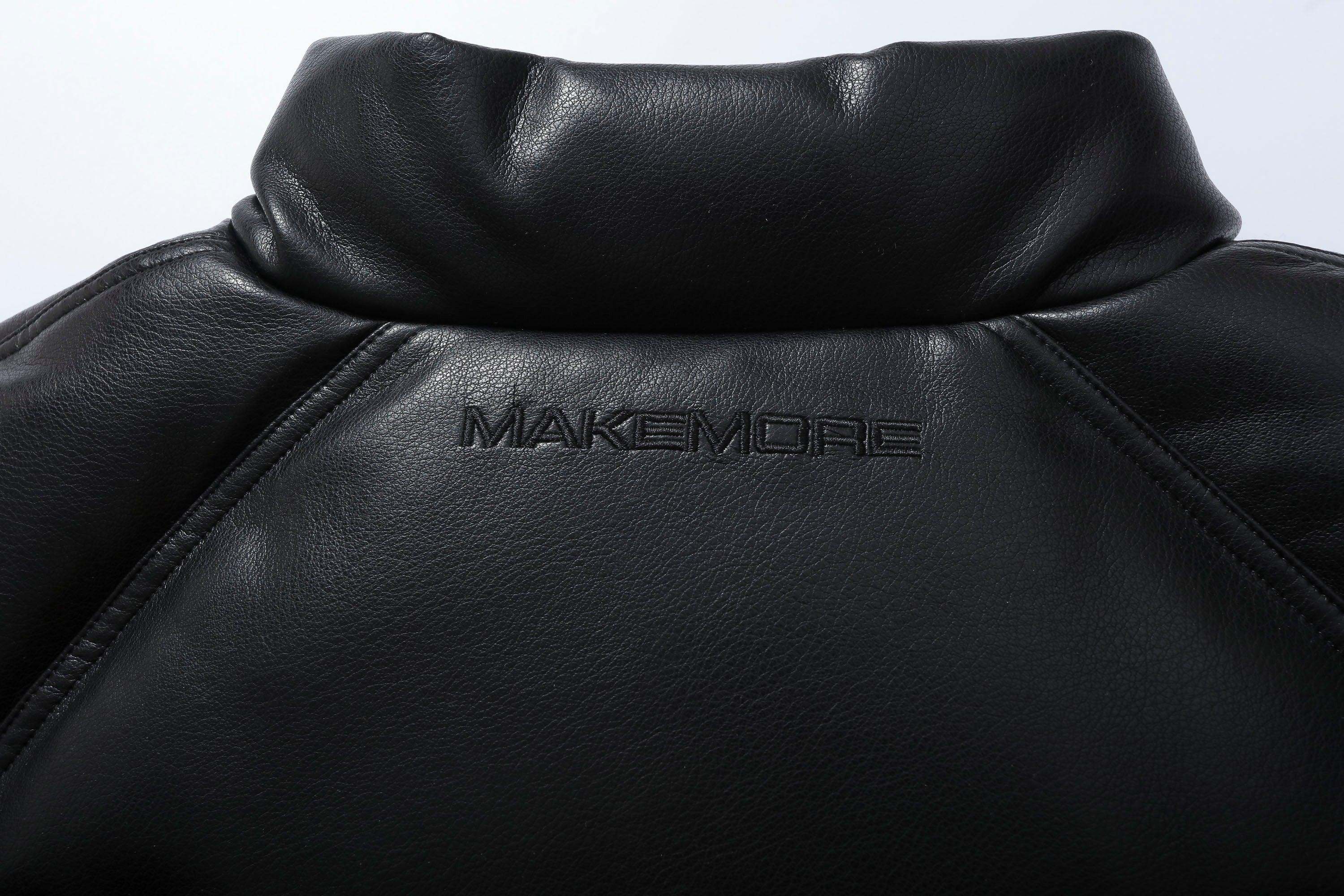 MAKEMORE Glossy PU Down Puffer Jacket