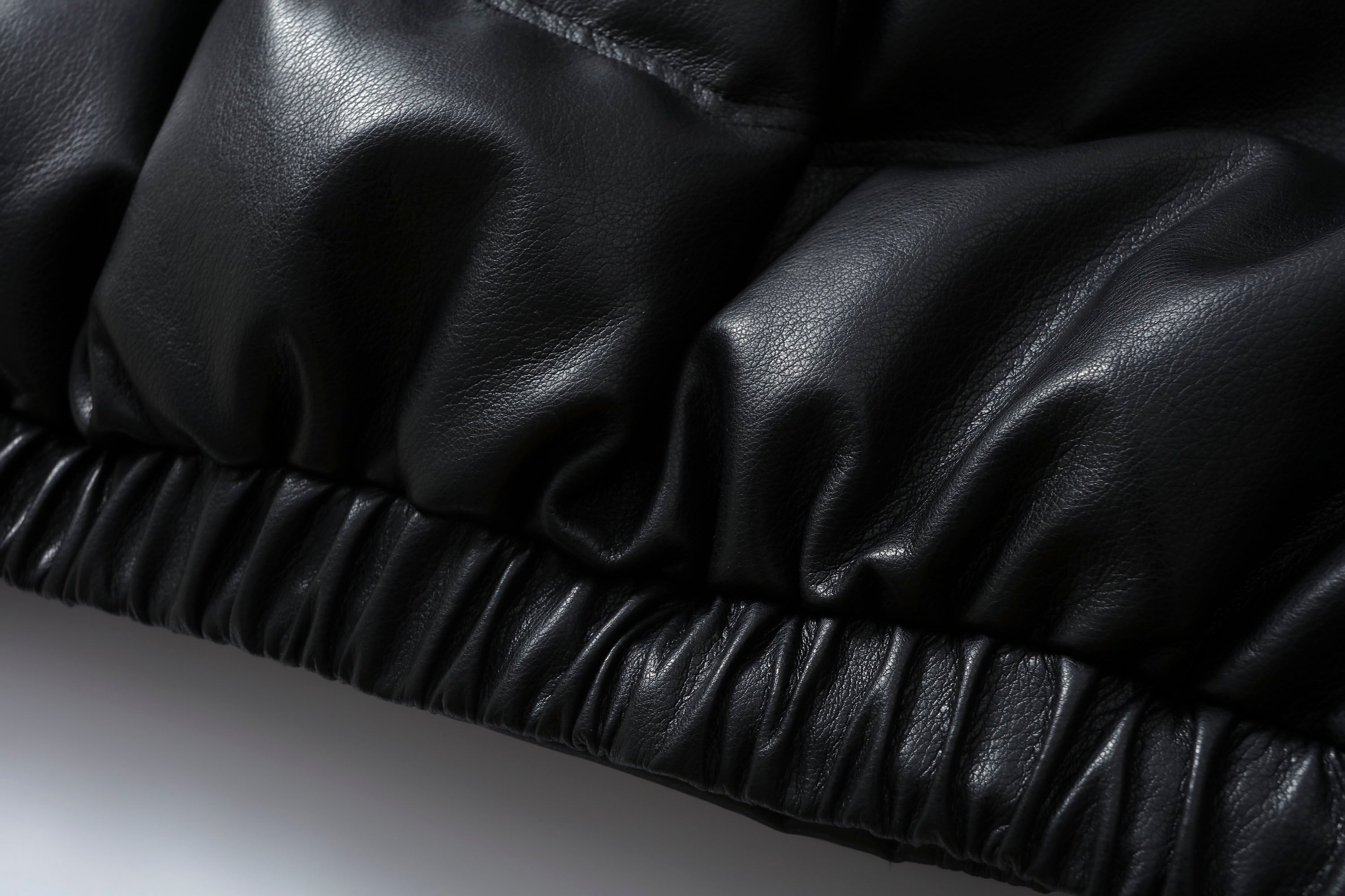 MAKEMORE Glossy PU Down Puffer Jacket