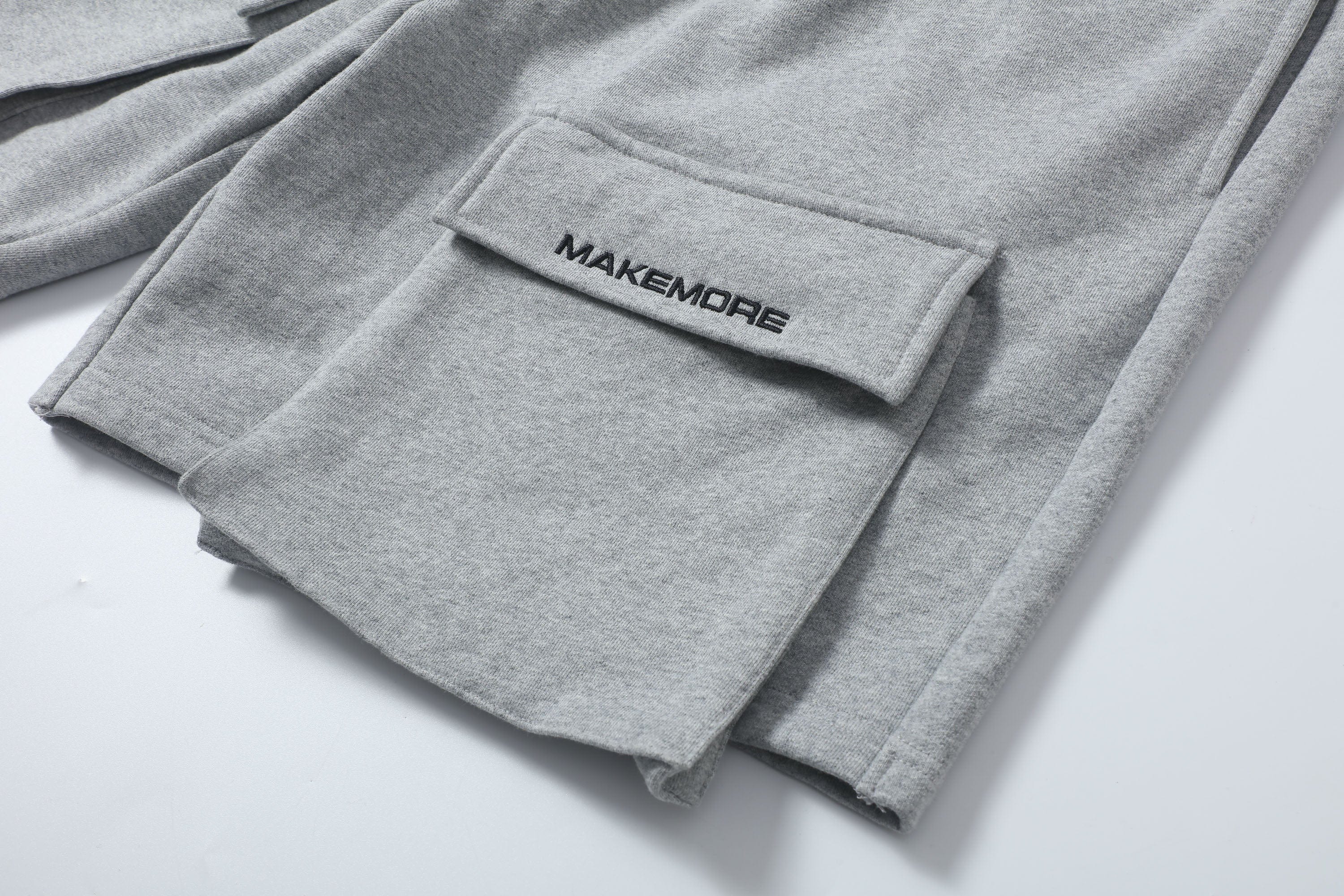 MAKEMORE Flap-Pocket Wide-Leg Drawstring Shorts, premium urban and streetwear designers apparel on PROJECTISR.com, MAKEMORE