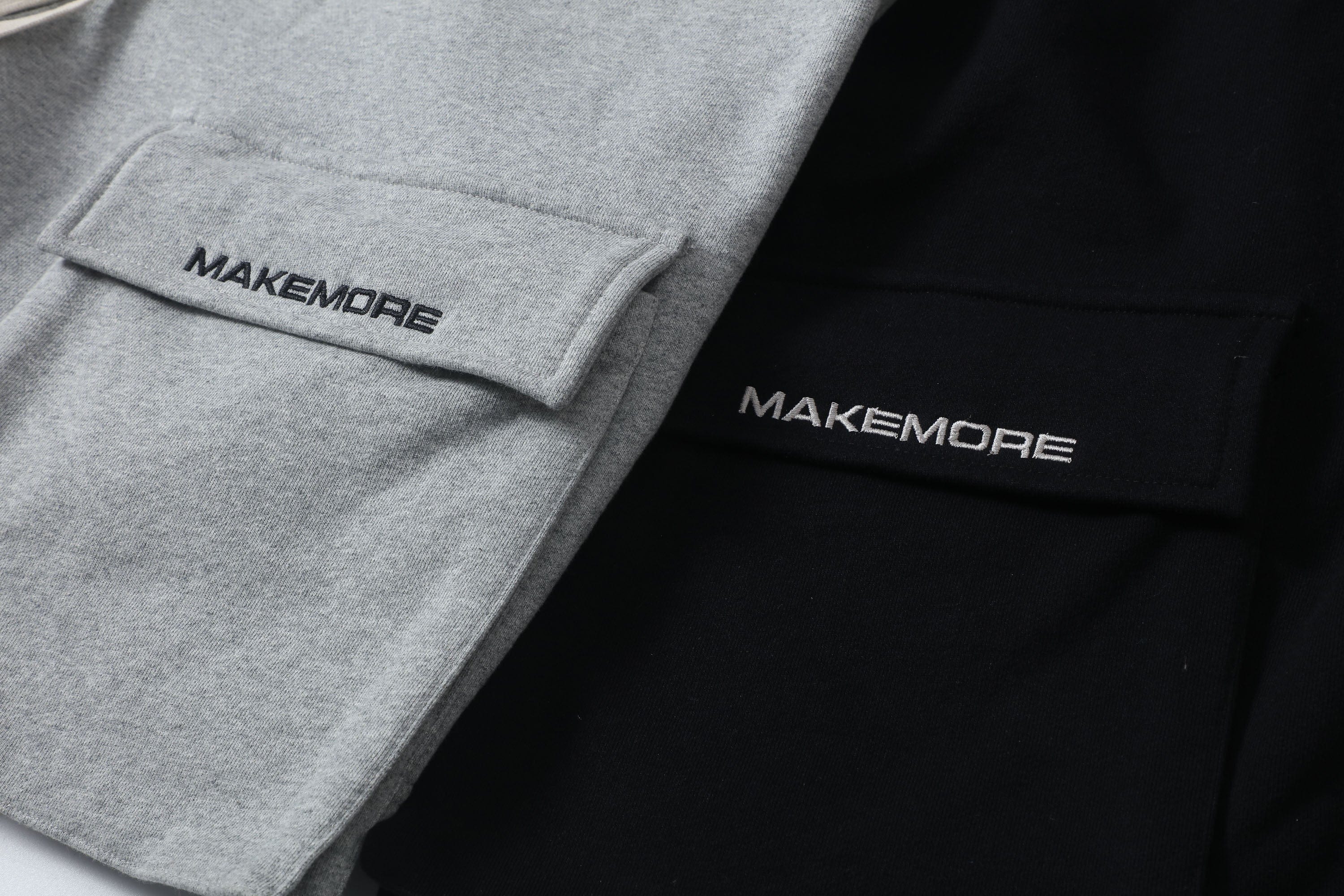 MAKEMORE Flap-Pocket Wide-Leg Drawstring Shorts, premium urban and streetwear designers apparel on PROJECTISR.com, MAKEMORE