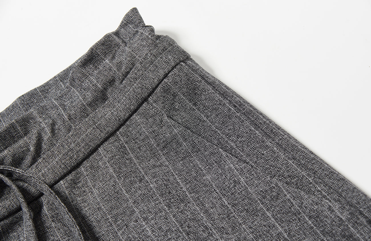 7440 37 1 Striped Drawstring Panel Wide-Leg Trousers, premium urban and streetwear designers apparel on PROJECTISR.com, 7440 37 1