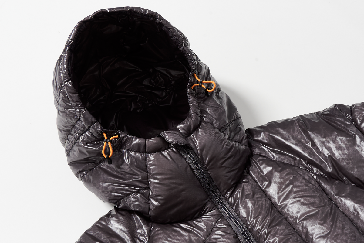 HALCYON Splash-Proof Ribbed Hooded Down Jacket, premium urban and streetwear designers apparel on PROJECTISR.com, HALCYON