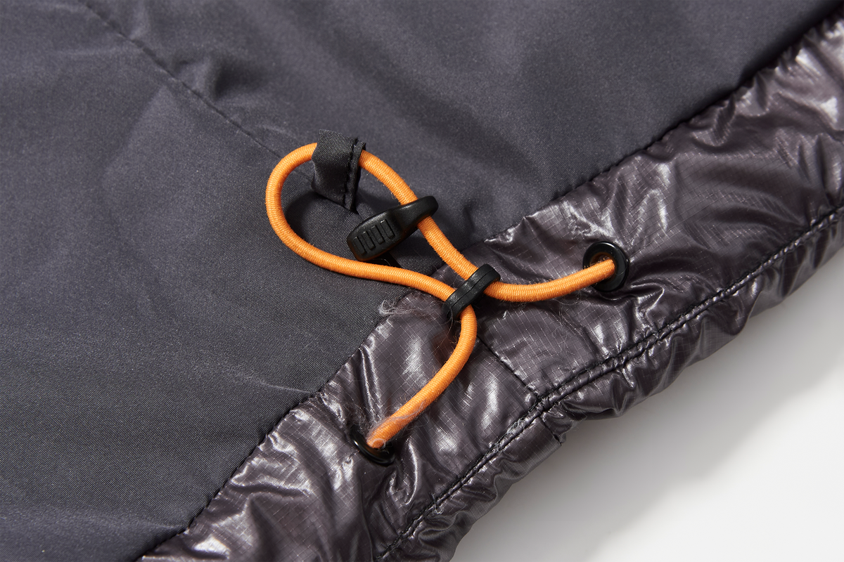 HALCYON Splash-Proof Ribbed Hooded Down Jacket, premium urban and streetwear designers apparel on PROJECTISR.com, HALCYON