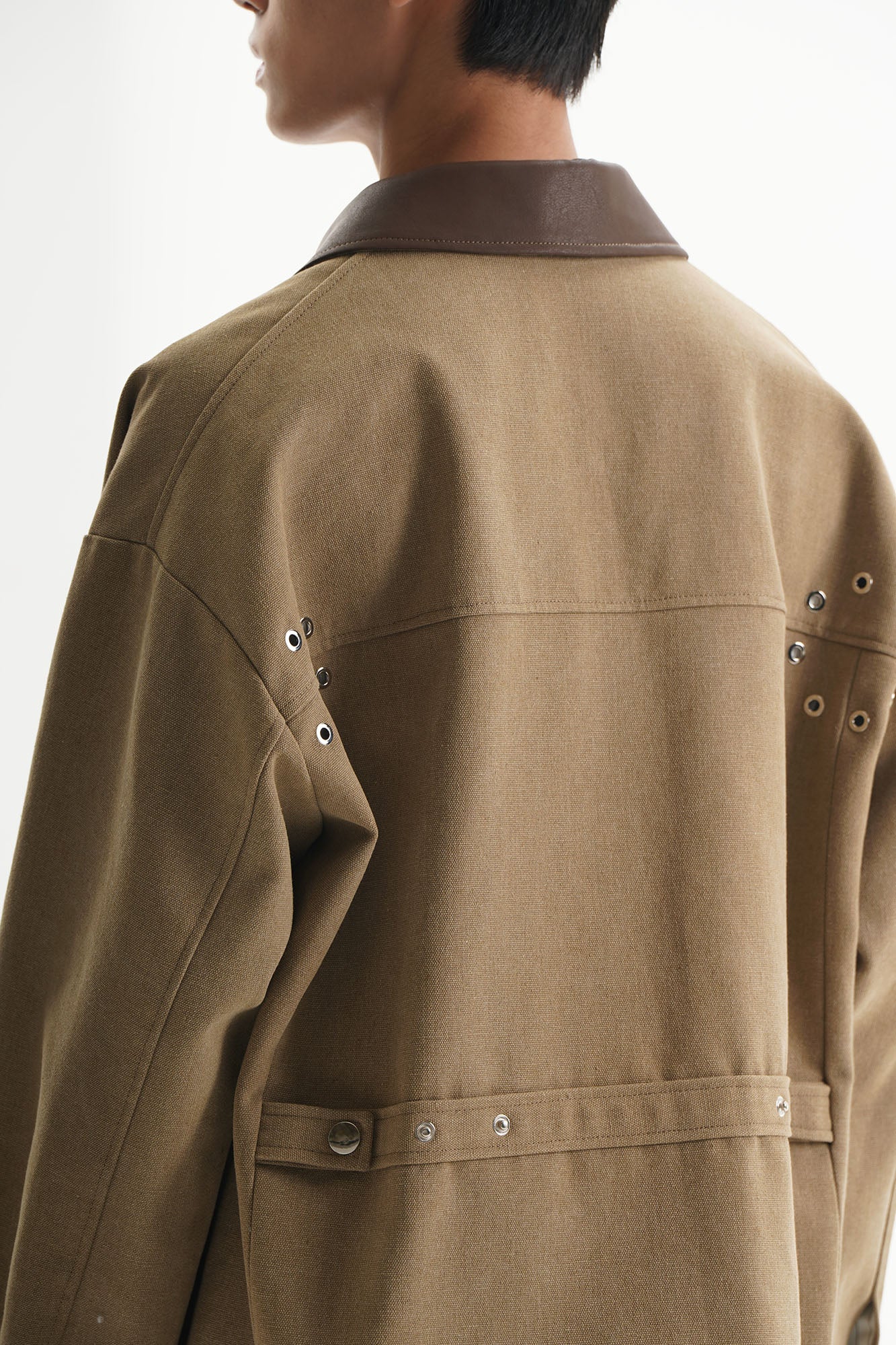 ORAL UTOPIA PU Panel Utility Jacket