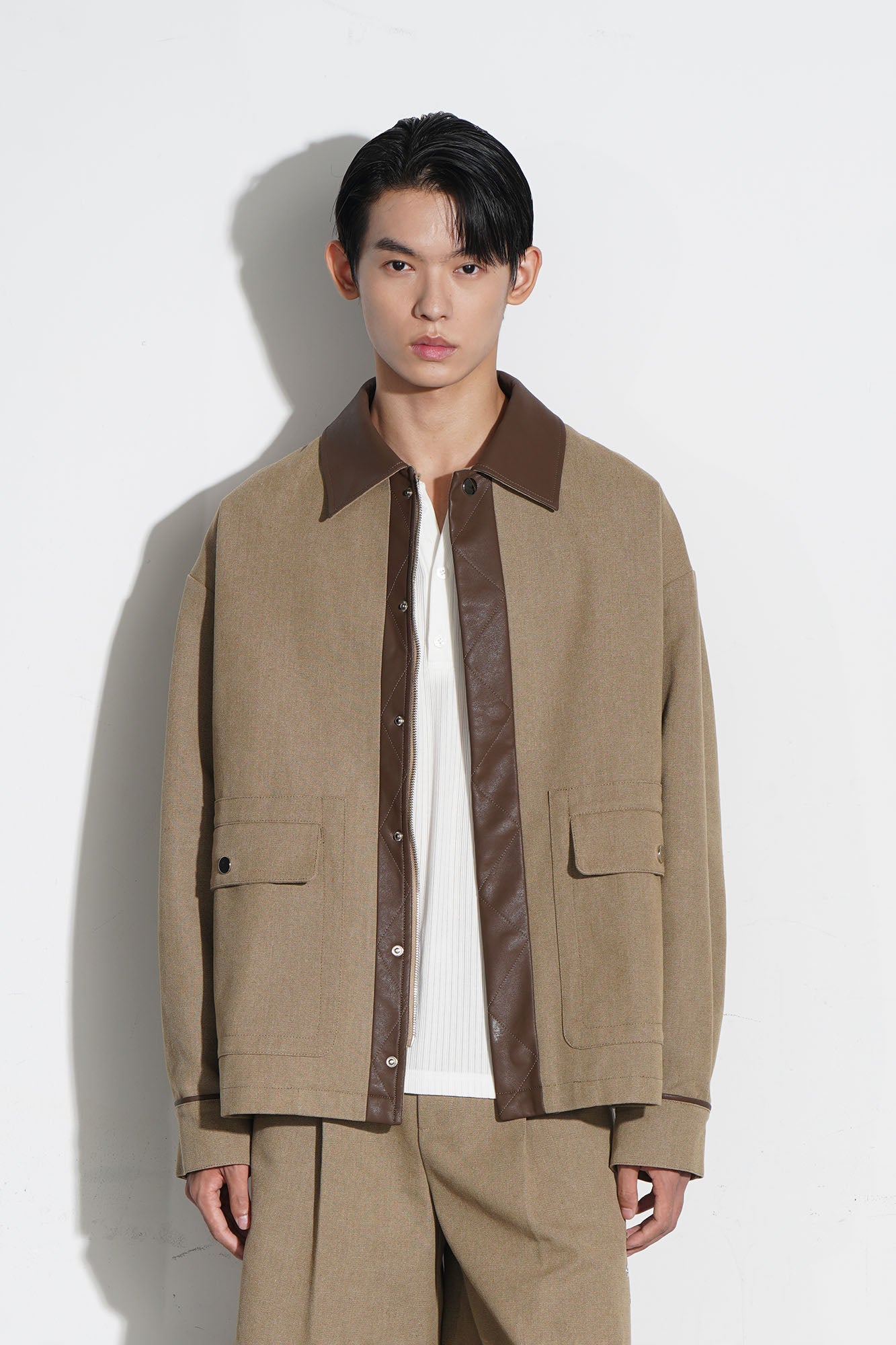 ORAL UTOPIA PU Panel Utility Jacket