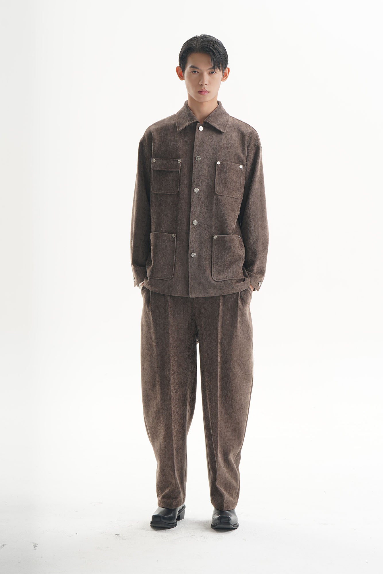 ORAL UTOPIA Pleated Oversized Tapered Pants, premium urban and streetwear designers apparel on PROJECTISR.com, ORAL UTOPIA