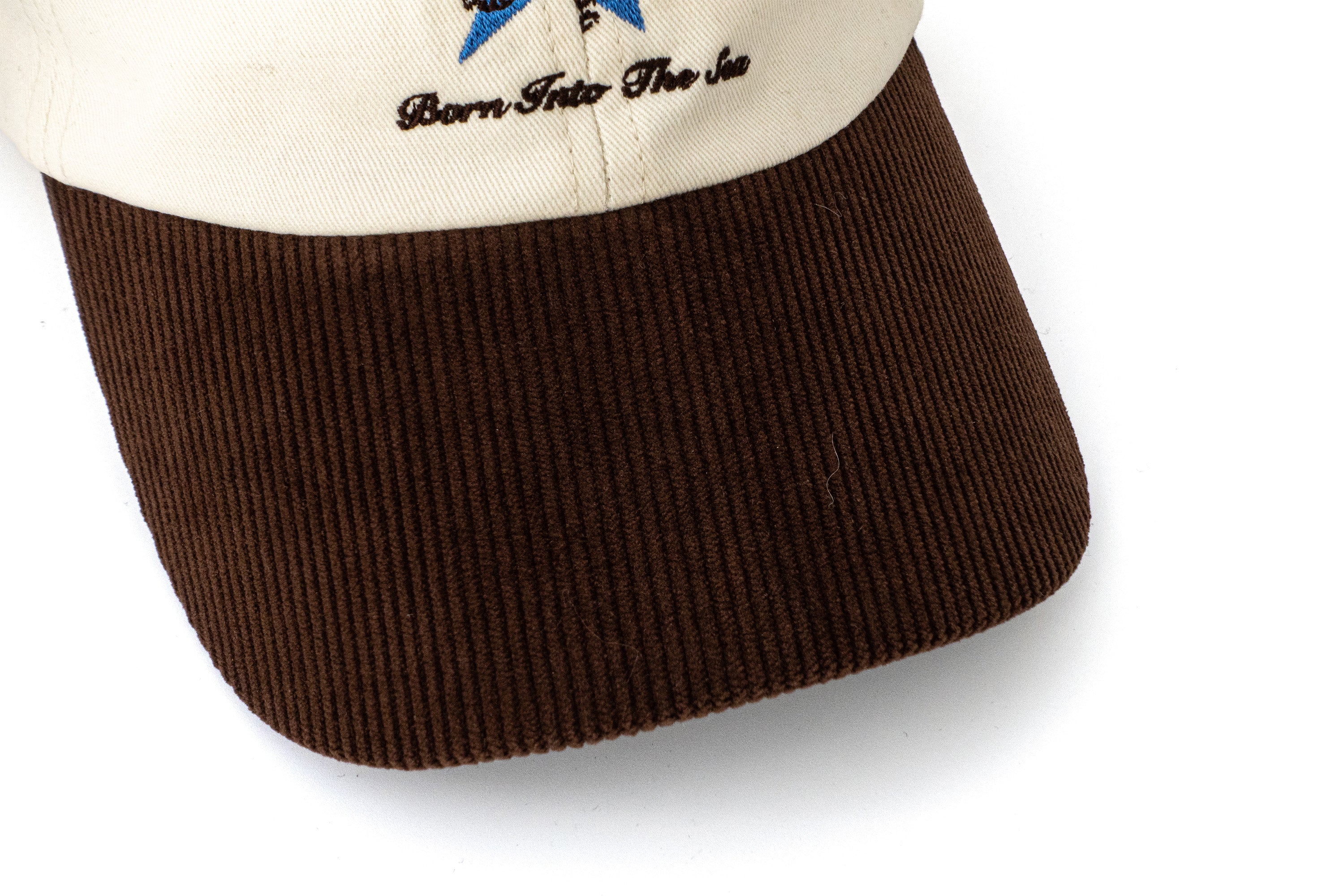 IN EXISTENCE Embroidered Star Corduroy-Brim Baseball Cap
