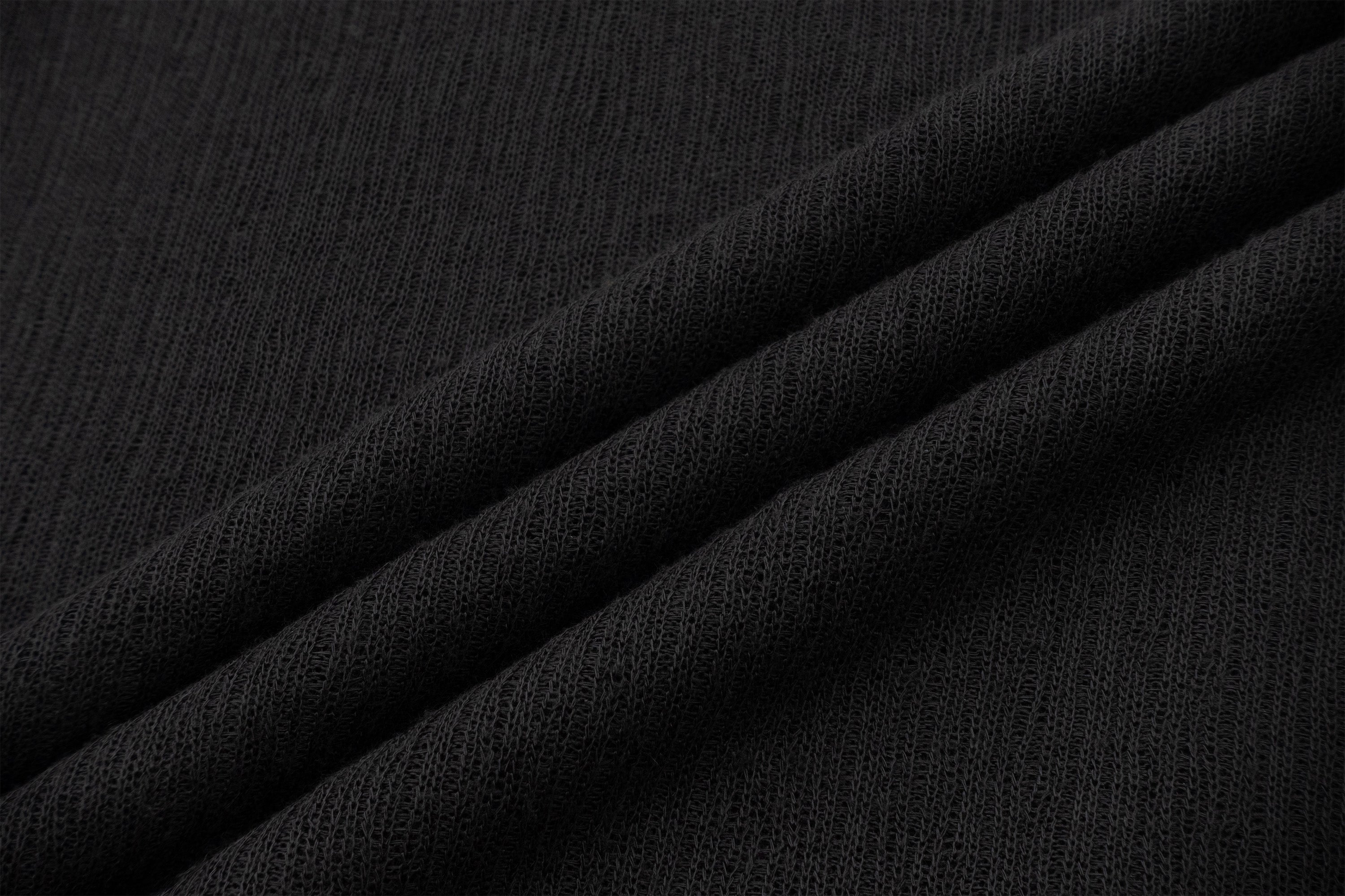 IN EXISTENCE Raw Hem Henley Long-Sleeve Tee