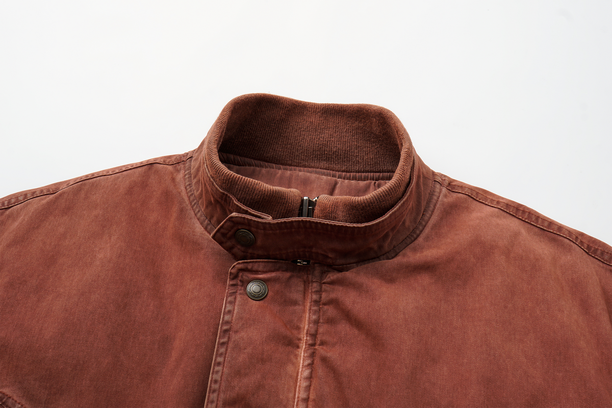 AVINMADE Washed Retro Bomber Jacket