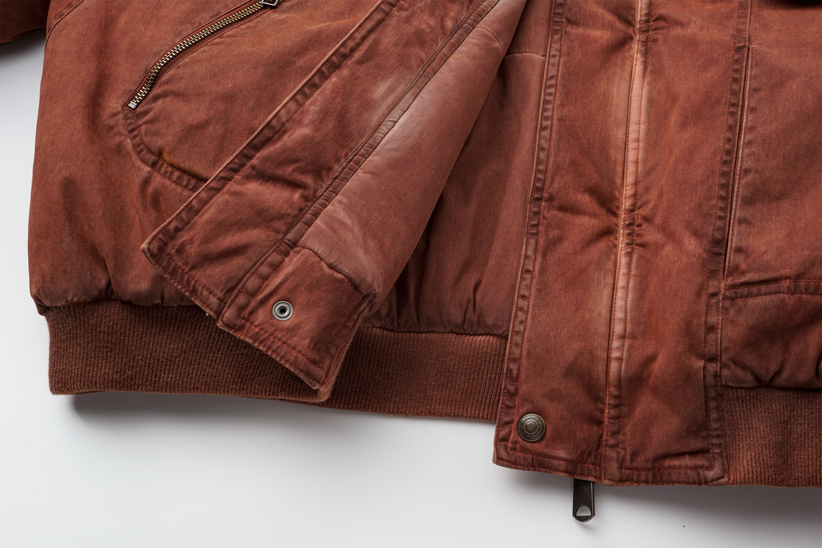 AVINMADE Washed Retro Bomber Jacket