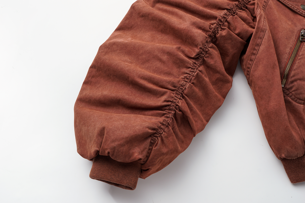 AVINMADE Washed Retro Bomber Jacket